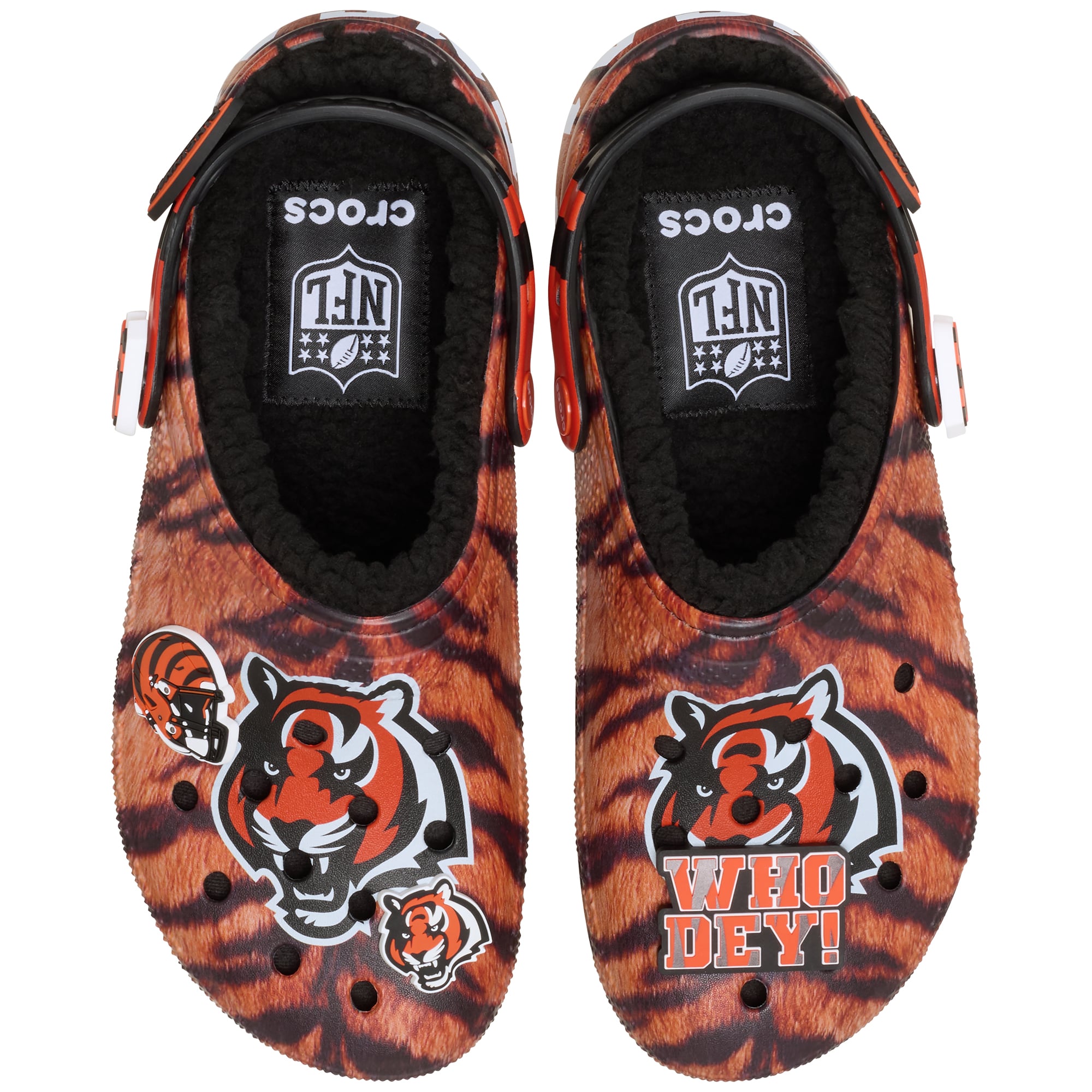 Sabots Crocs unisexes Cincinnati Bengals Classic doublés