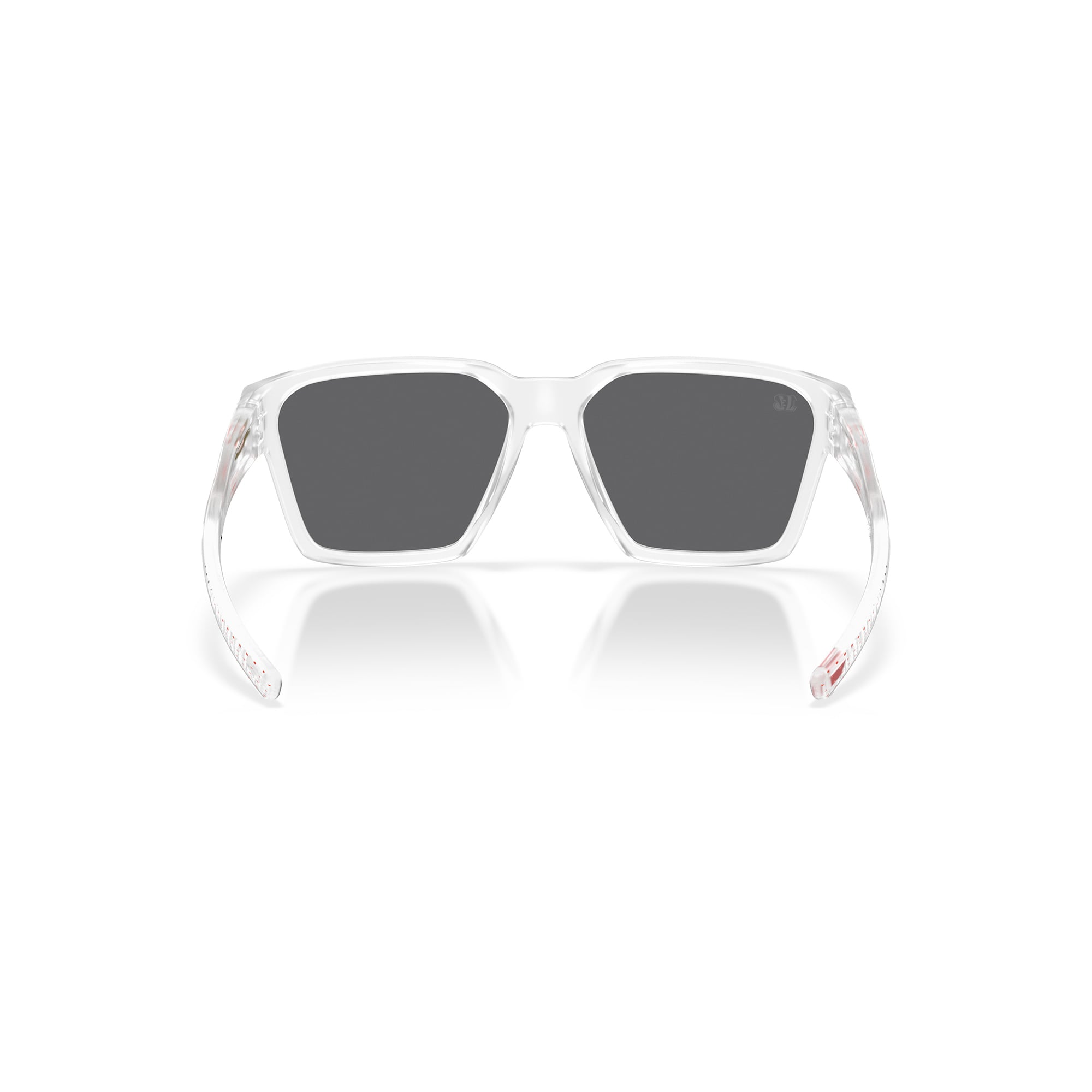 Unisex Oakley Cincinnati Bengals Briza Matte Clear Sunglasses with Prizm Black Polarized Lenses