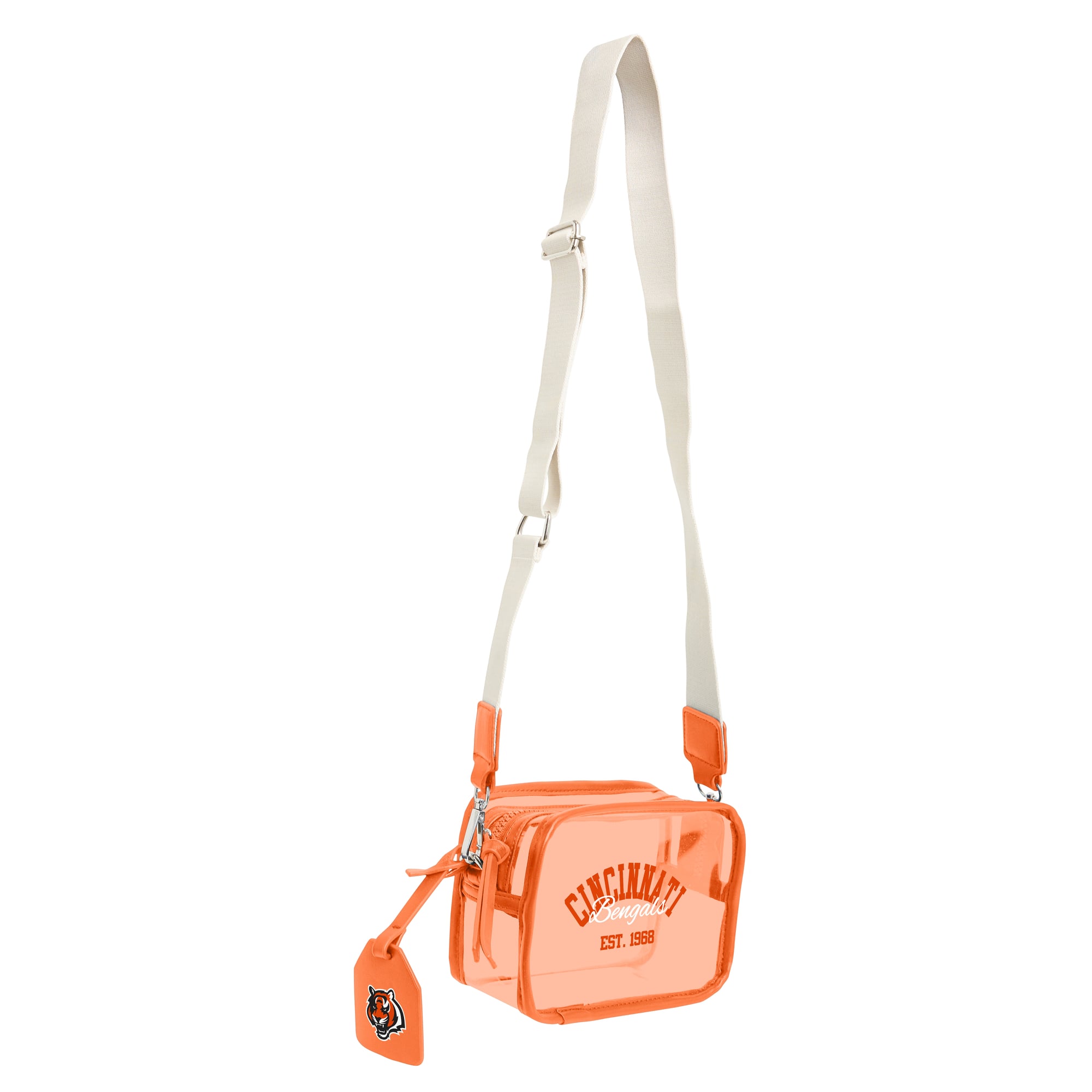 Sac bandoulière transparent WEAR by Erin Andrews Cincinnati Bengals