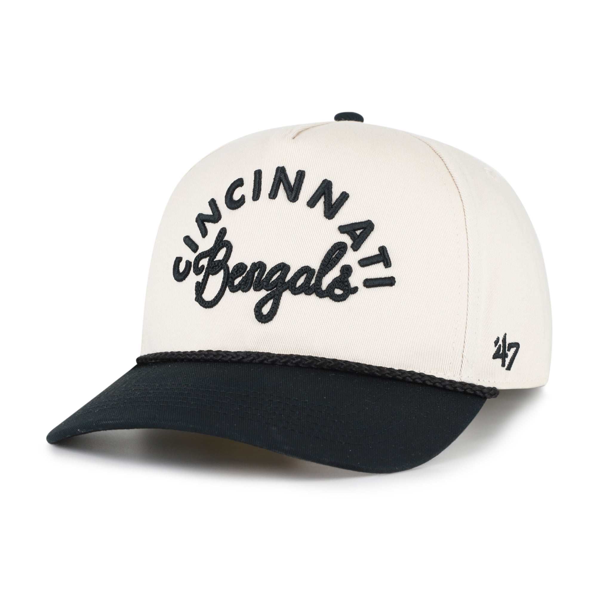 Casquette ajustable pour femme '47 Natural Cincinnati Bengals Rope Script Hitch