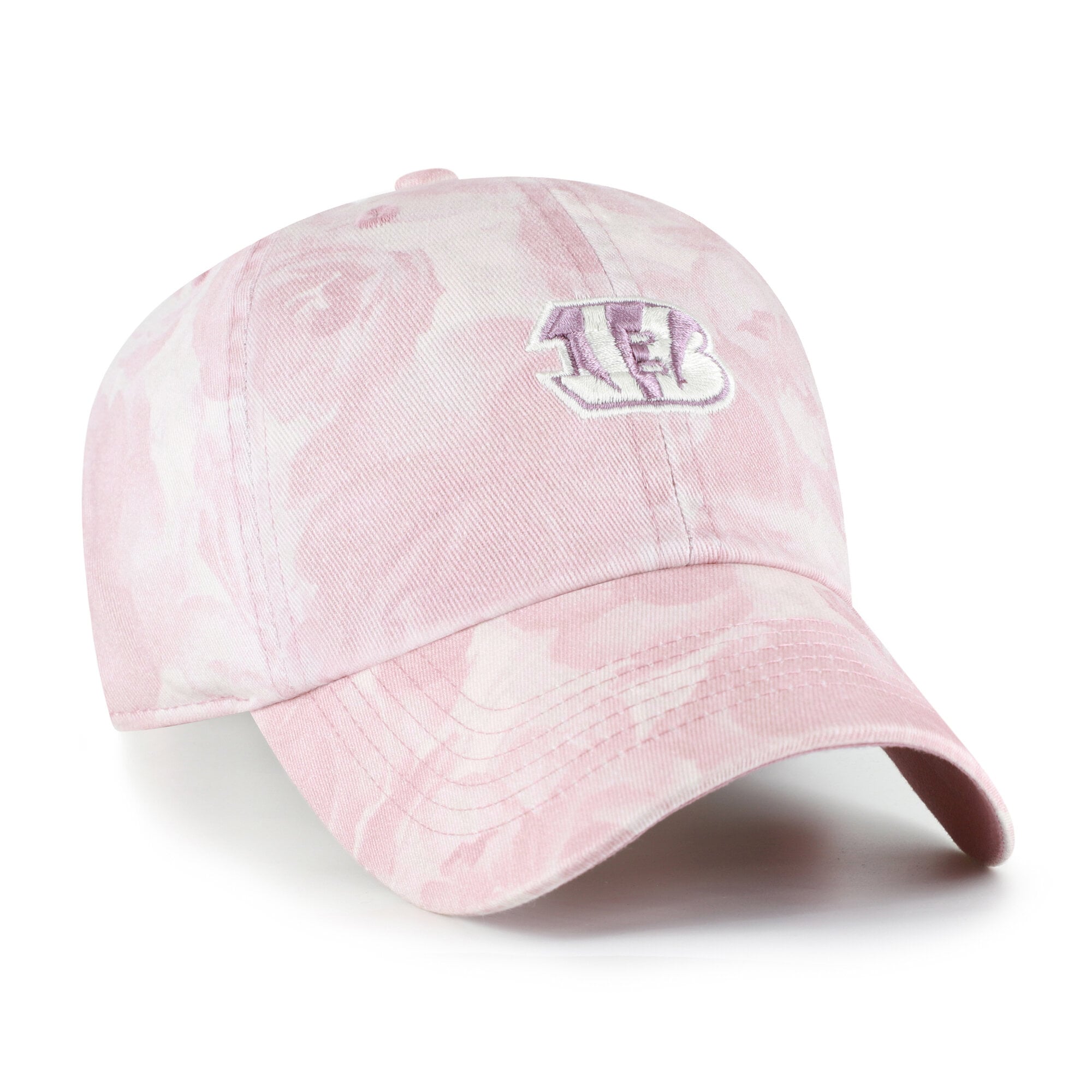 Women's '47 Pink Cincinnati Bengals Gardenia Clean Up Adjustable Hat