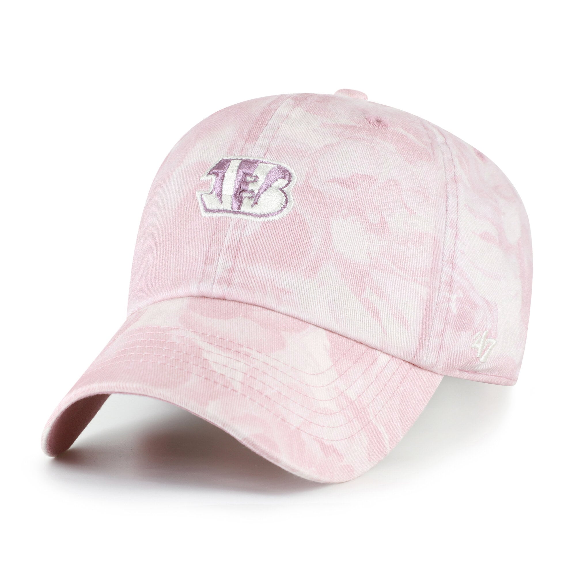 Women's '47 Pink Cincinnati Bengals Gardenia Clean Up Adjustable Hat
