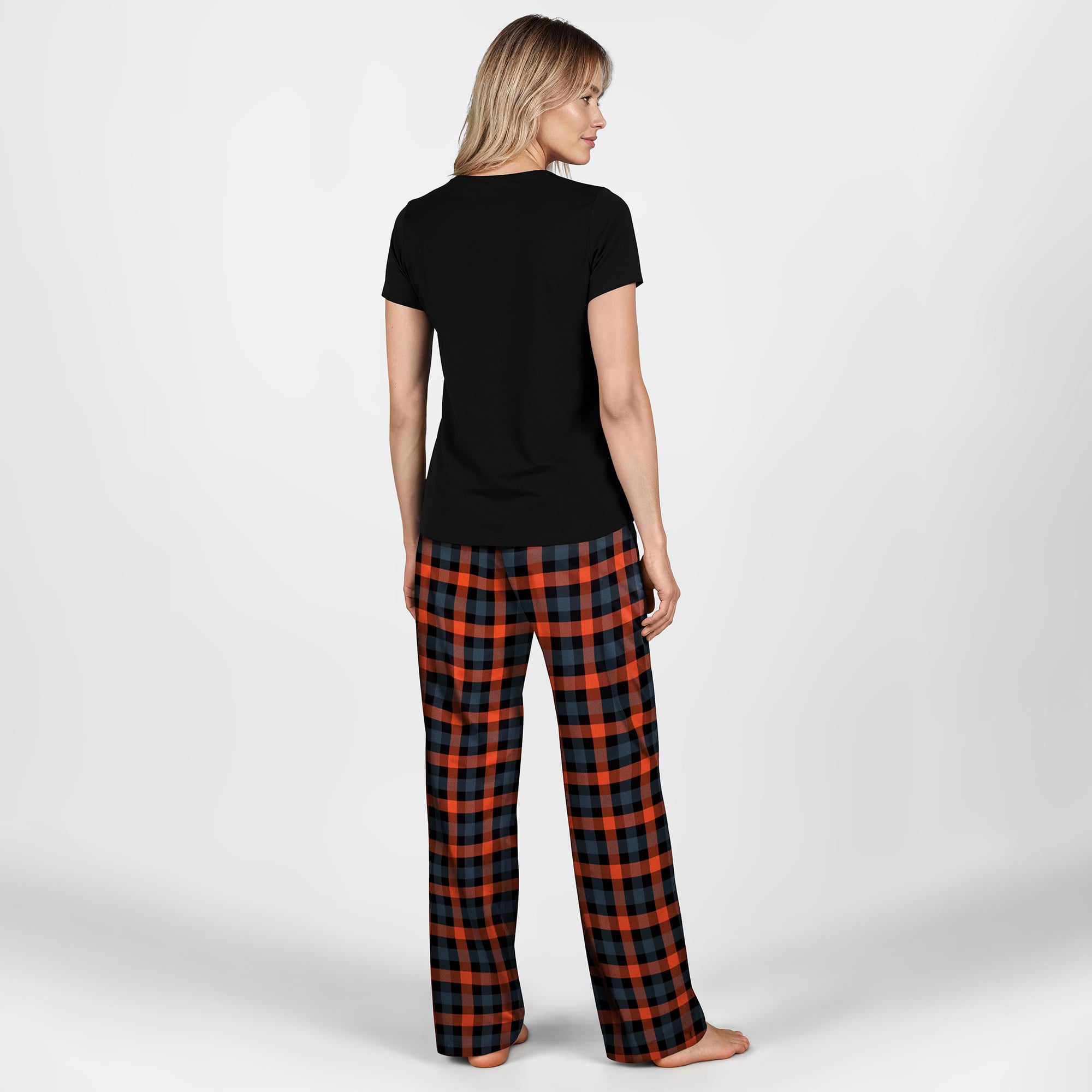 Ensemble de nuit Highland noir Cincinnati Bengals grande taille pour femmes Concepts Sport