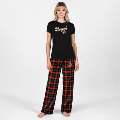 Cincinnati Bengals Concepts Sport Women's Plus Size Highland Sleep Set - Black

