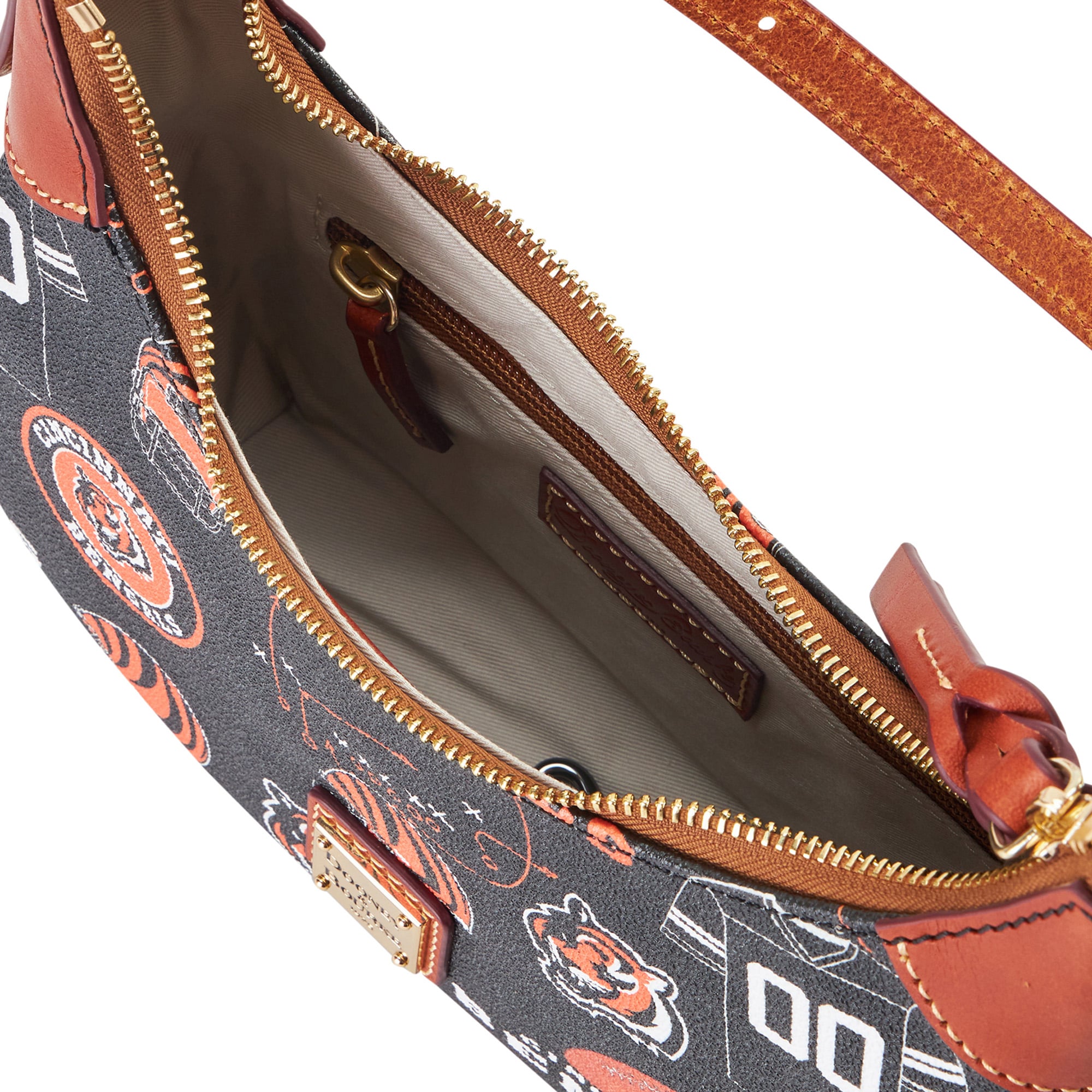 Sac à bandoulière souple Dooney & Bourke Cincinnati Bengals pour femme