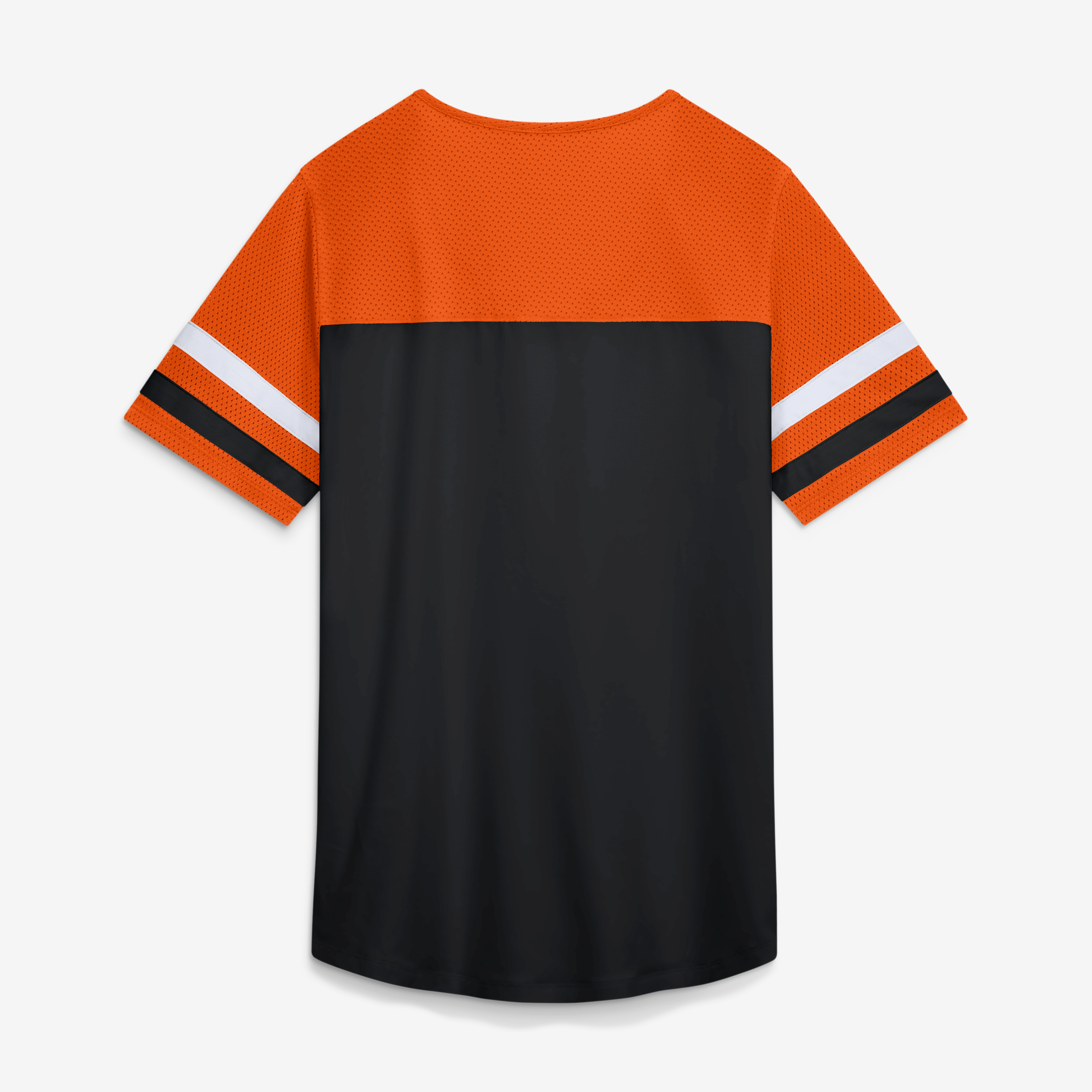 Women's Fanatics Black Cincinnati Bengals Curl Route Athena Lace-Up T-Shirt