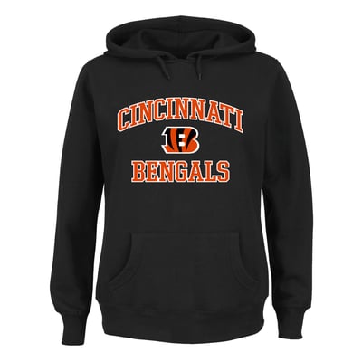 Cincinnati Bengals Fanatics Women's Plus Size Heart & Soul Hoodie - Black