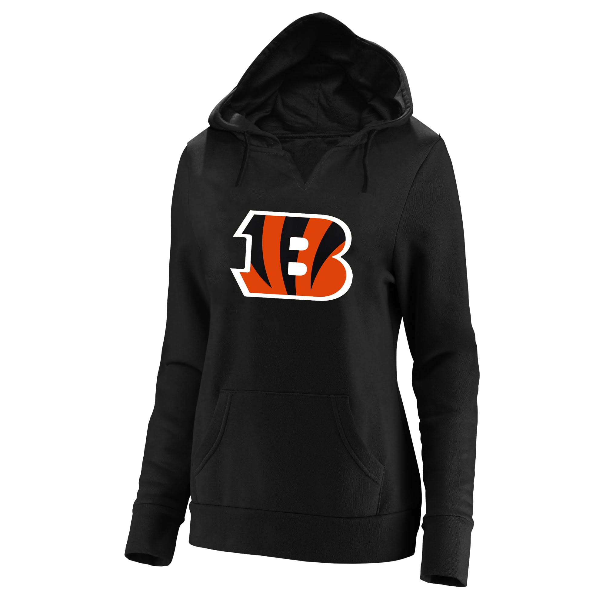 Women's Fanatics Joe Burrow Black Cincinnati Bengals Plus Player Name & Number Notch Neck Hoodie