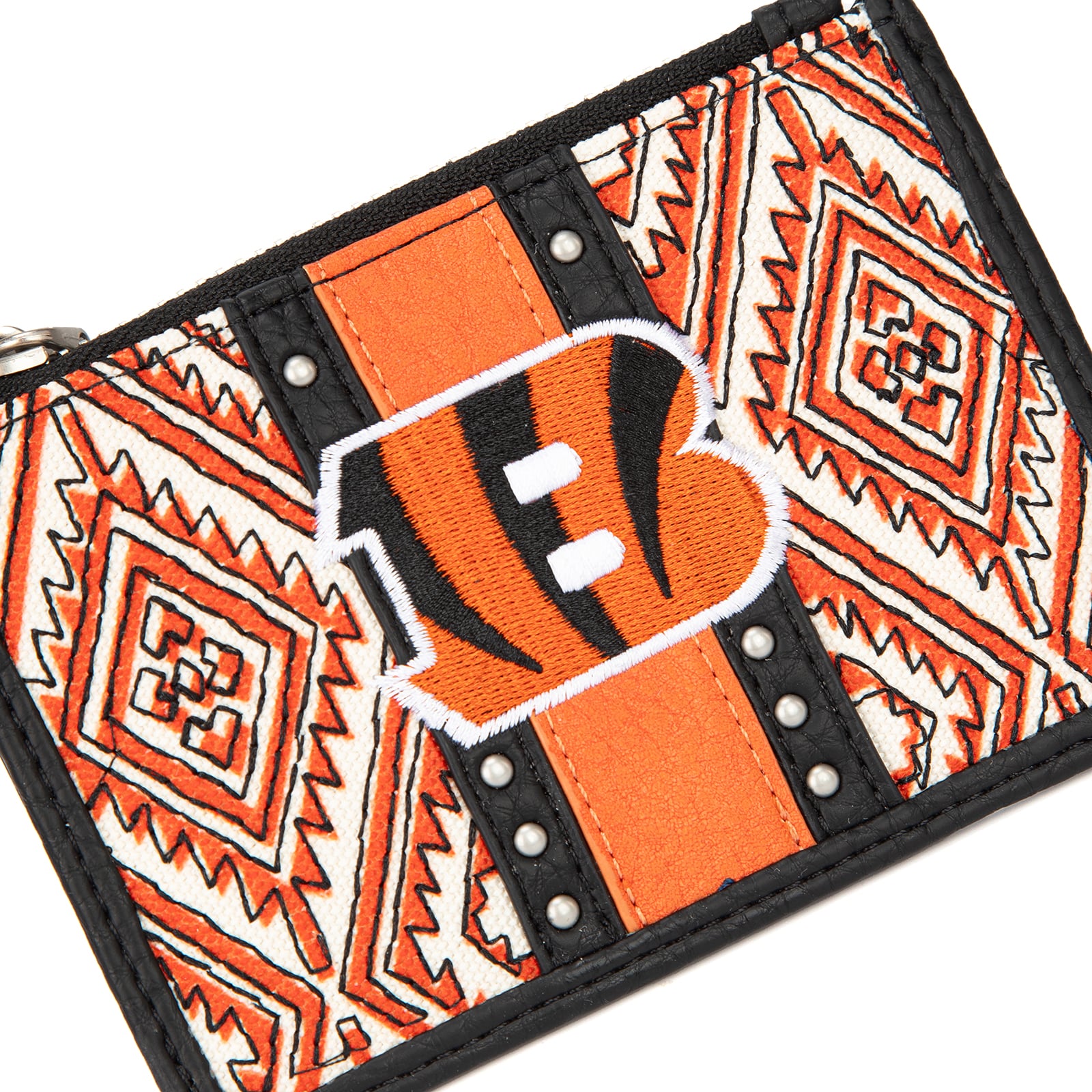 Portefeuille et bracelet porte-clés football Montana West Cincinnati Bengals pour femmes