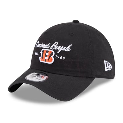 Cincinnati Bengals New Era Women's Script Casual Classic Adjustable Hat - Black
