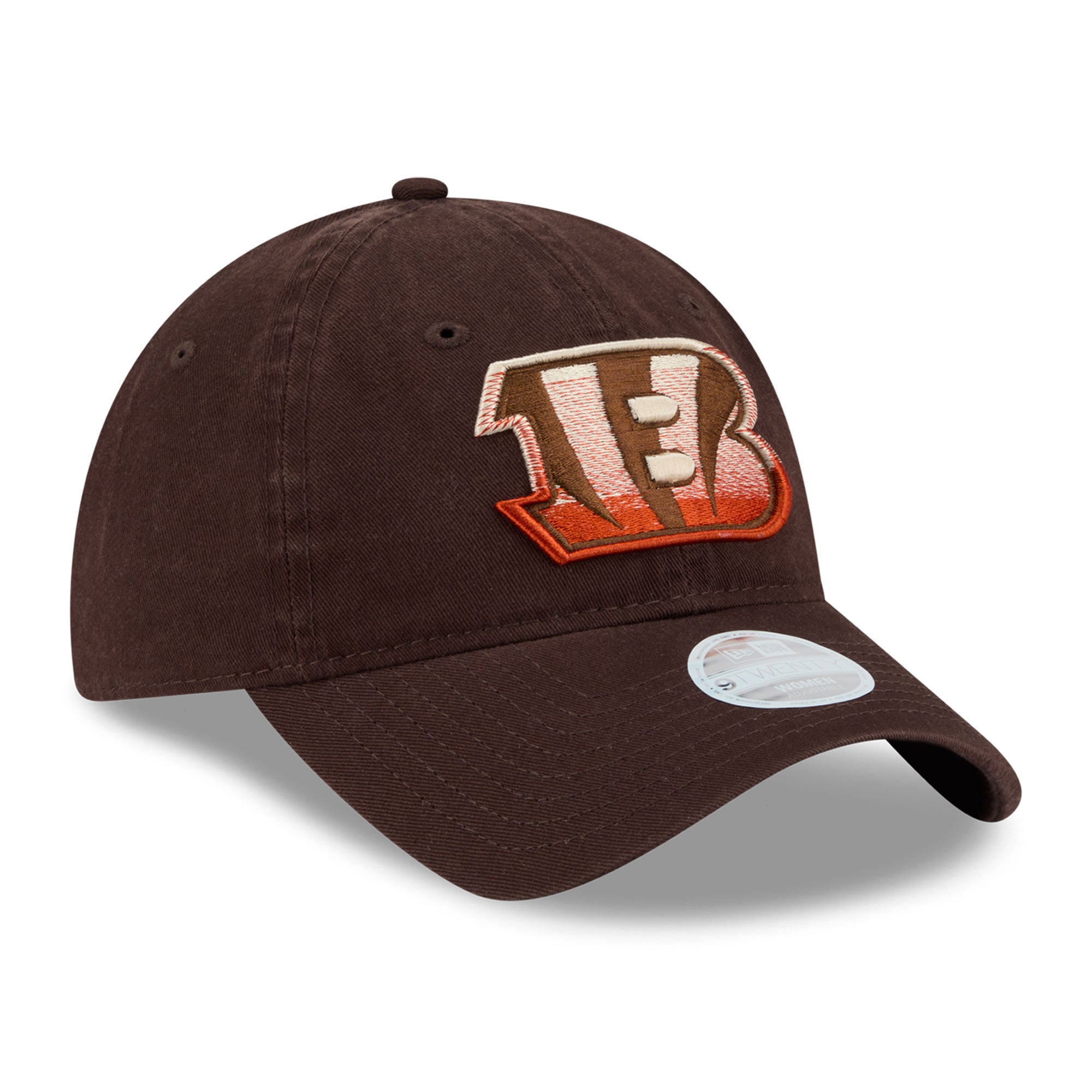 Women's New Era Brown Cincinnati Bengals Pumpkin Spice 9TWENTY Adjustable Hat