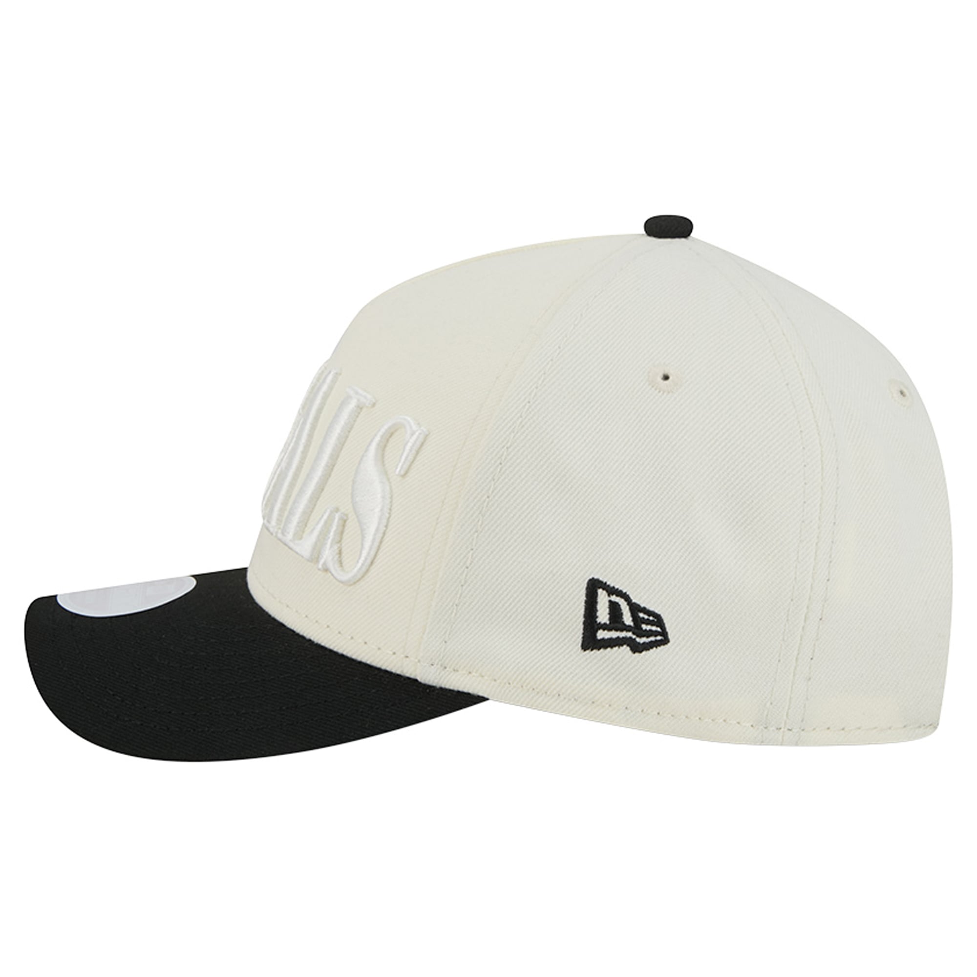 Casquette ajustable New Era crème/noire Cincinnati Bengals 9FORTY pour femme