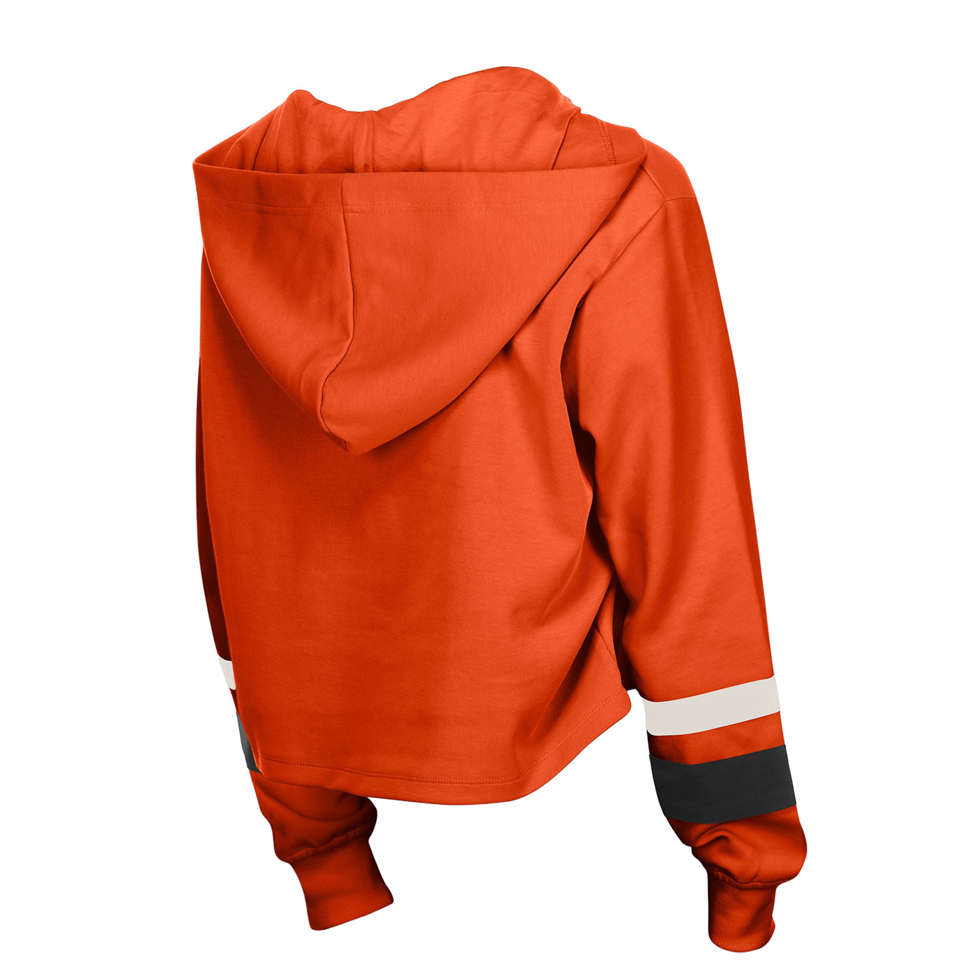 Sweat à capuche rétro lacets orange New Era pour femme, Cincinnati Bengals