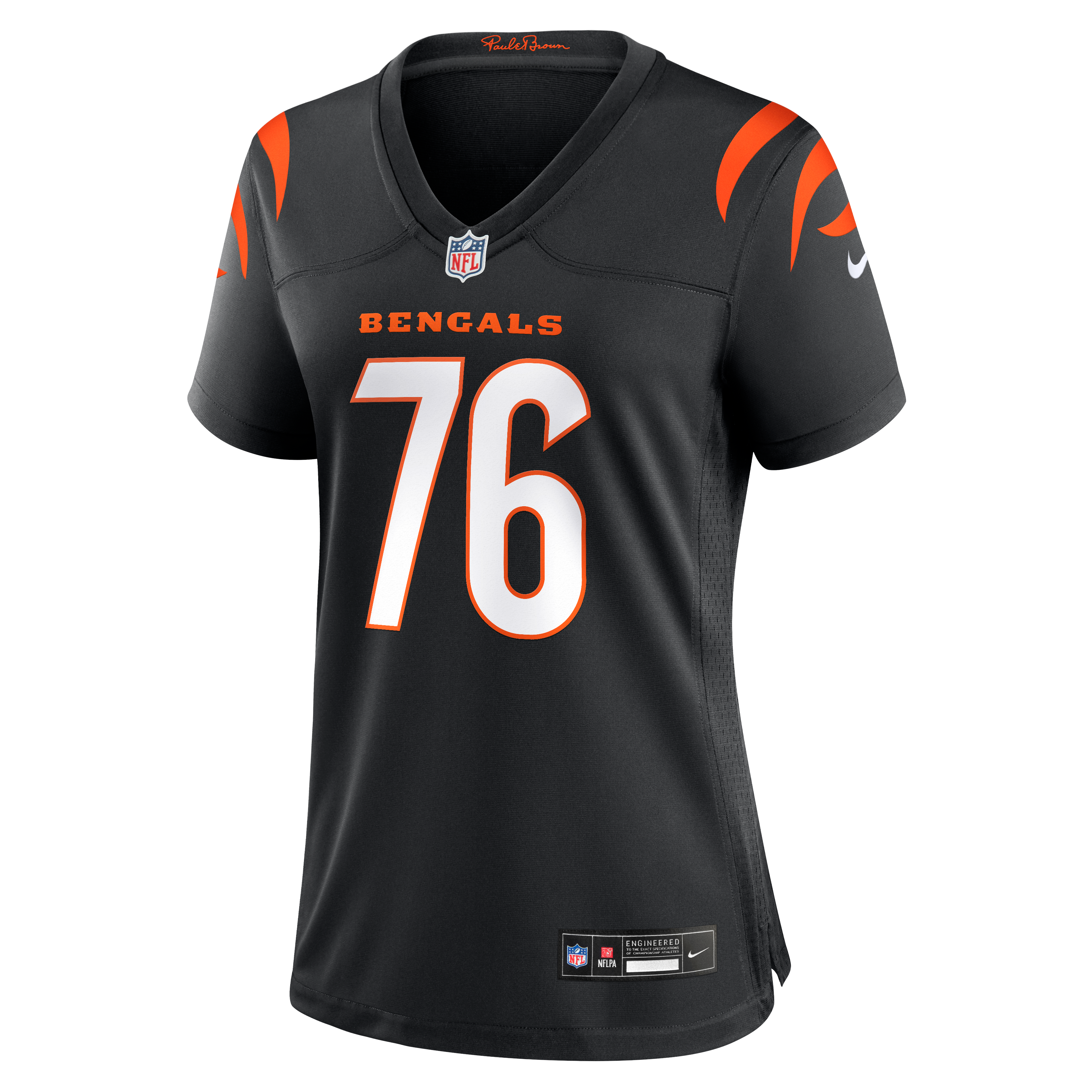 Maillot de match Nike Blake Freeland noir pour femme, équipe des Bengals Cincinnati