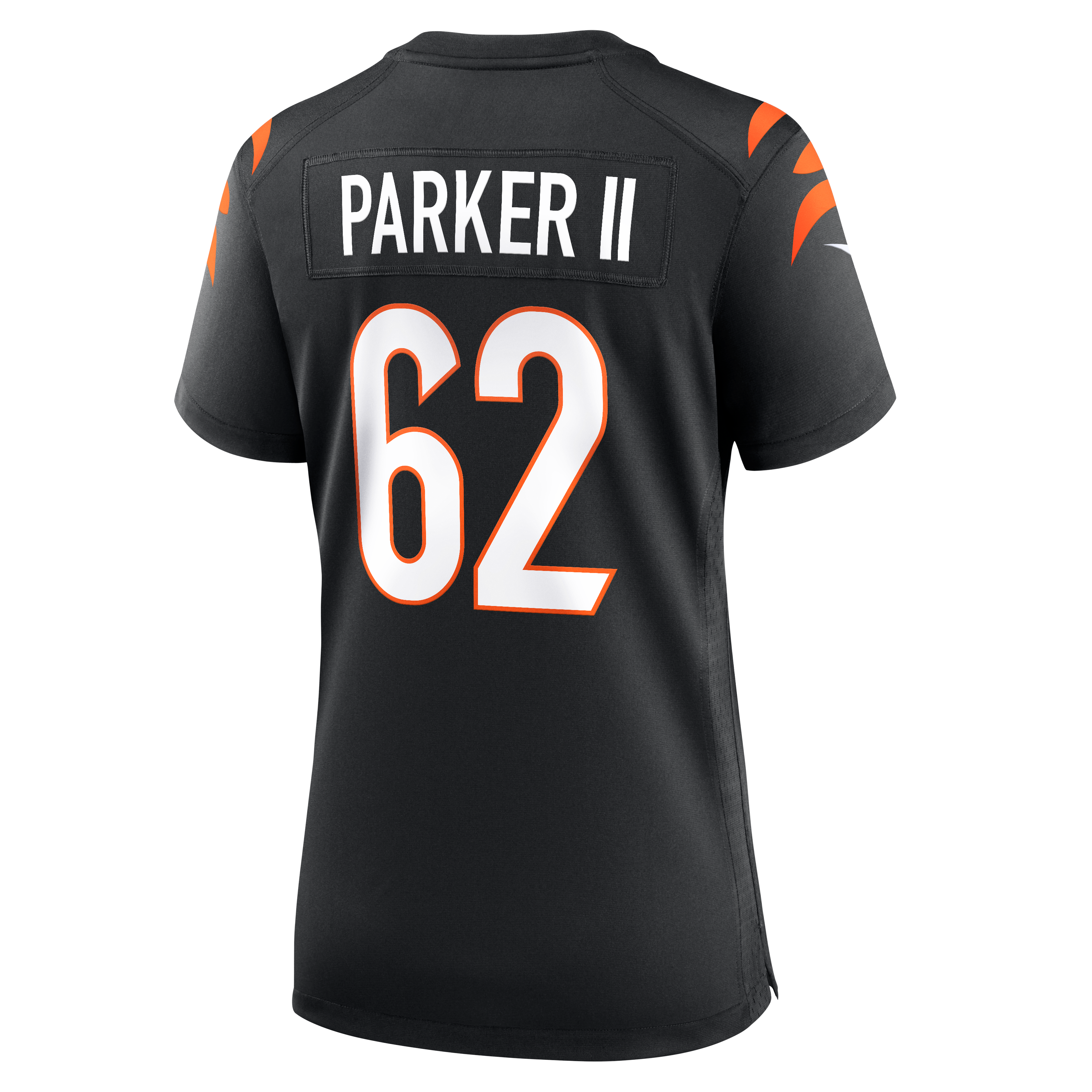 Maillot de match Nike Brian Parker II noir pour femme, équipe des Bengals Cincinnati