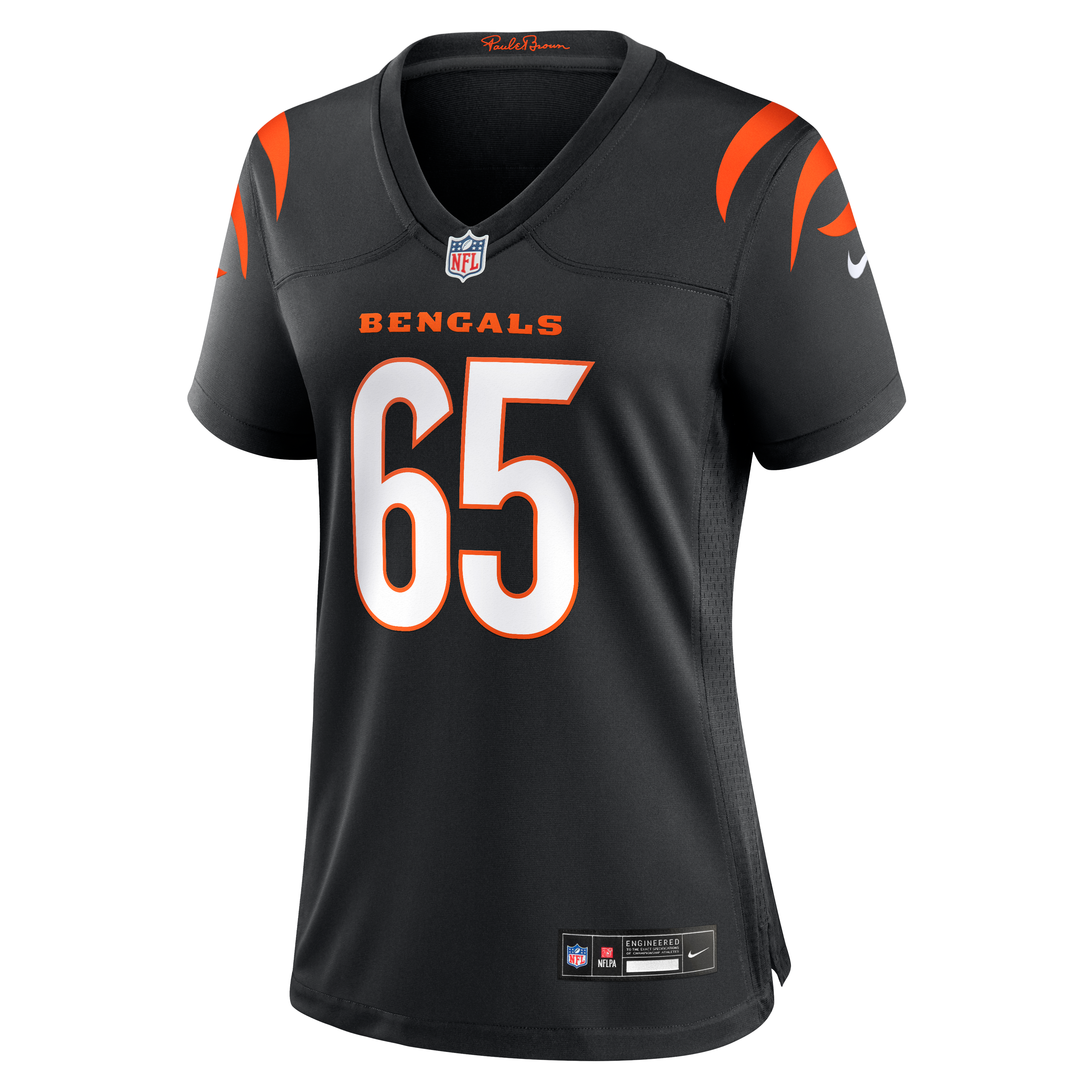 Maillot de match Nike Connor Lew noir pour femme, équipe des Bengals Cincinnati