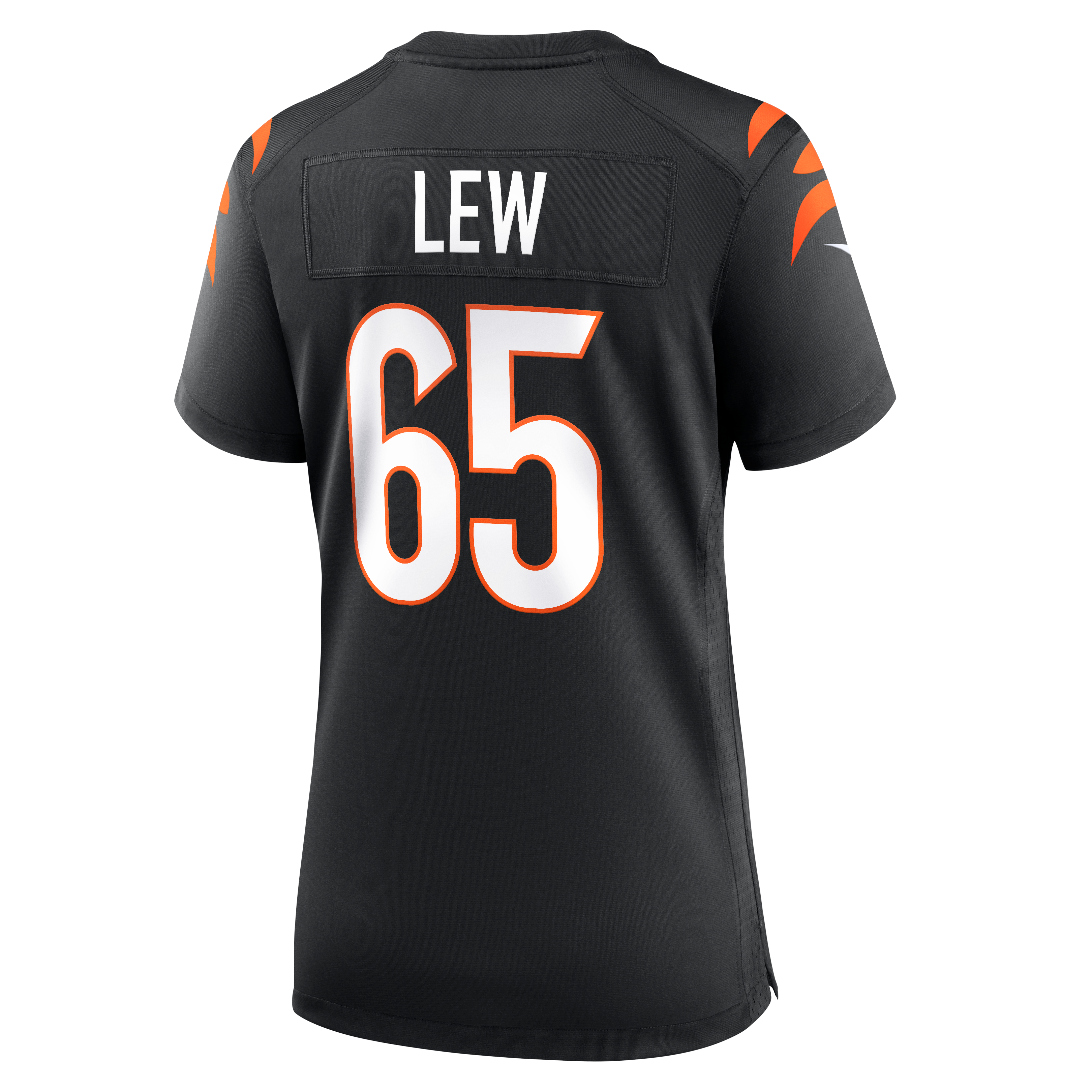 Maillot de match Nike Connor Lew noir pour femme, équipe des Bengals Cincinnati
