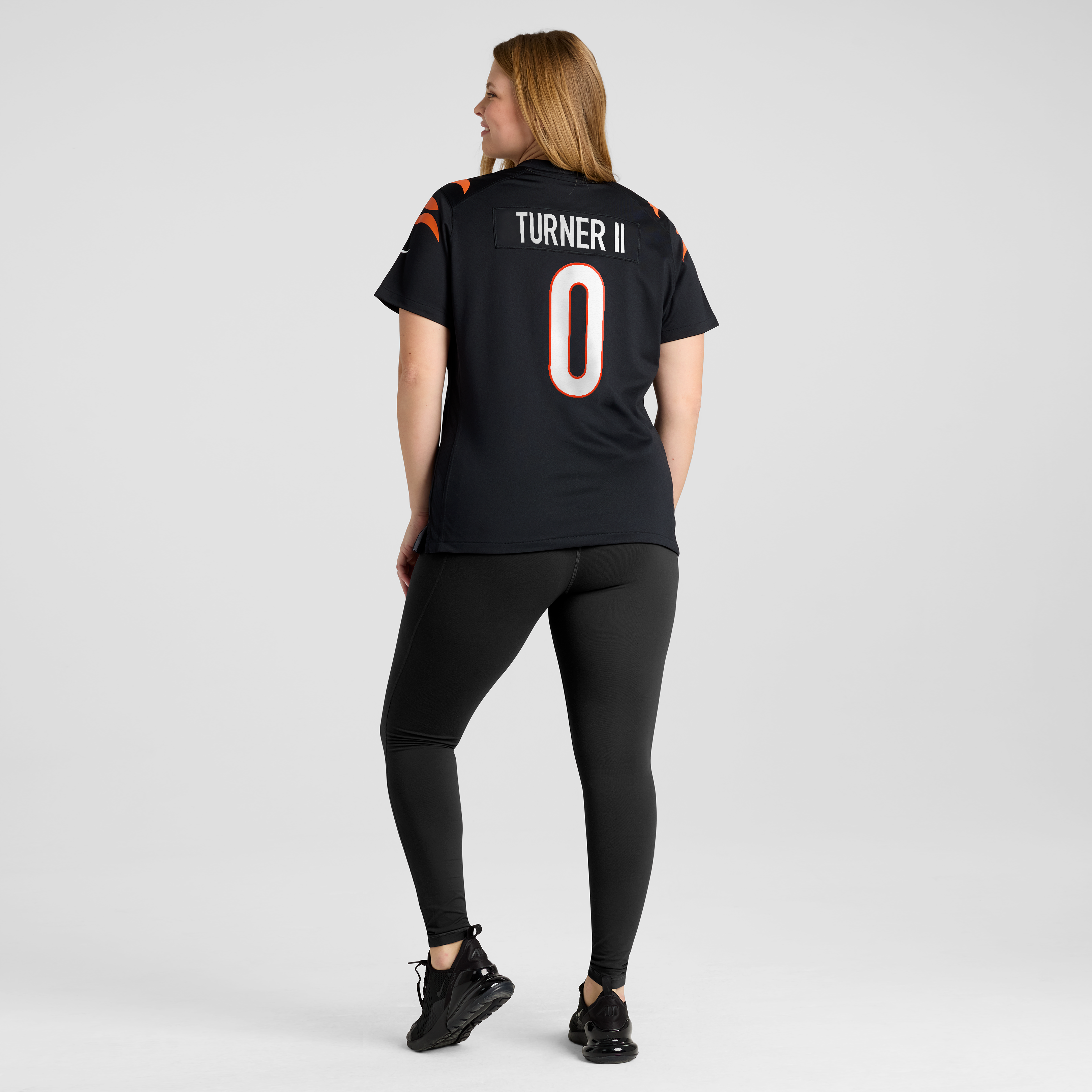 Women's Nike DJ Turner II Black Cincinnati Bengals Team Game Jersey