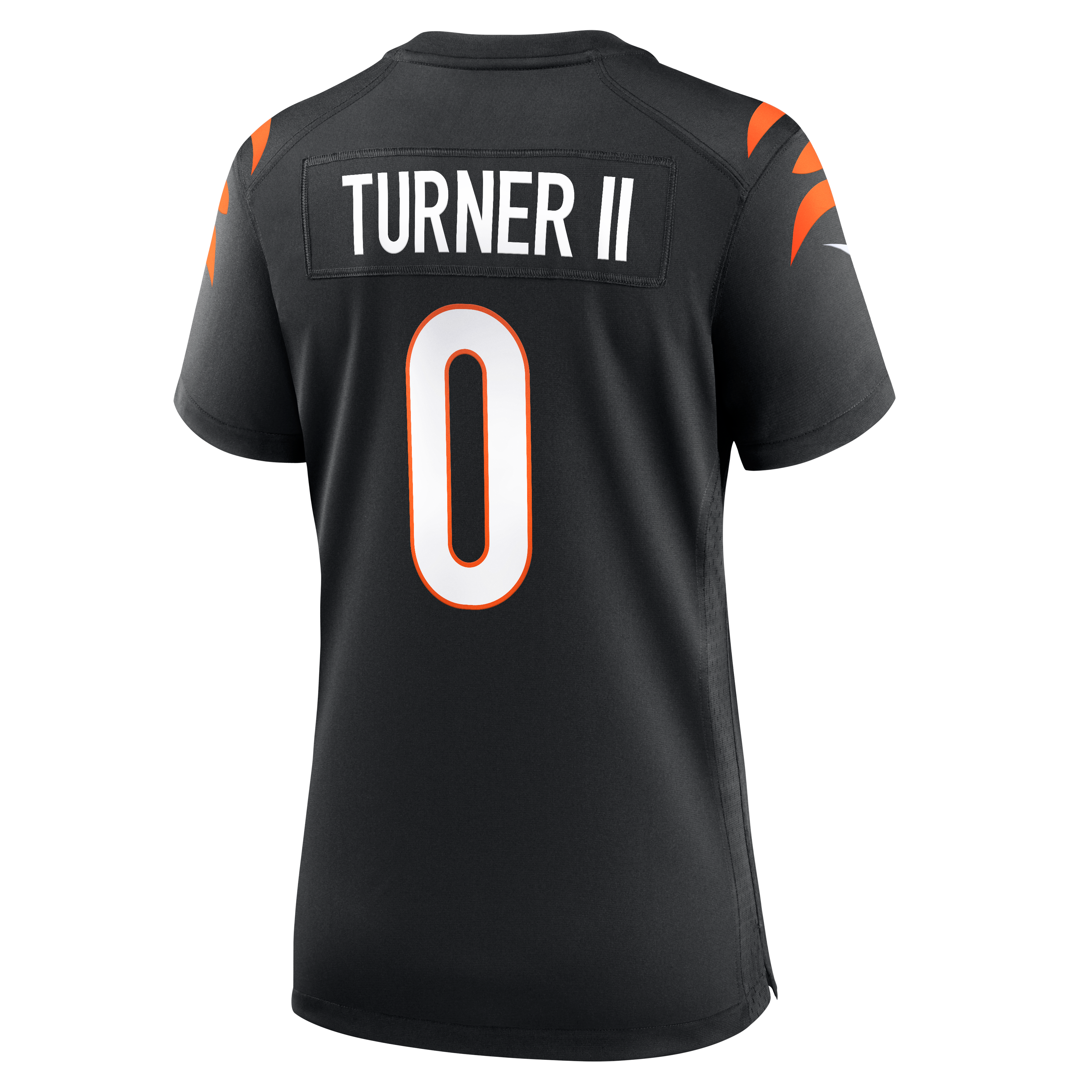 Women's Nike DJ Turner II Black Cincinnati Bengals Team Game Jersey