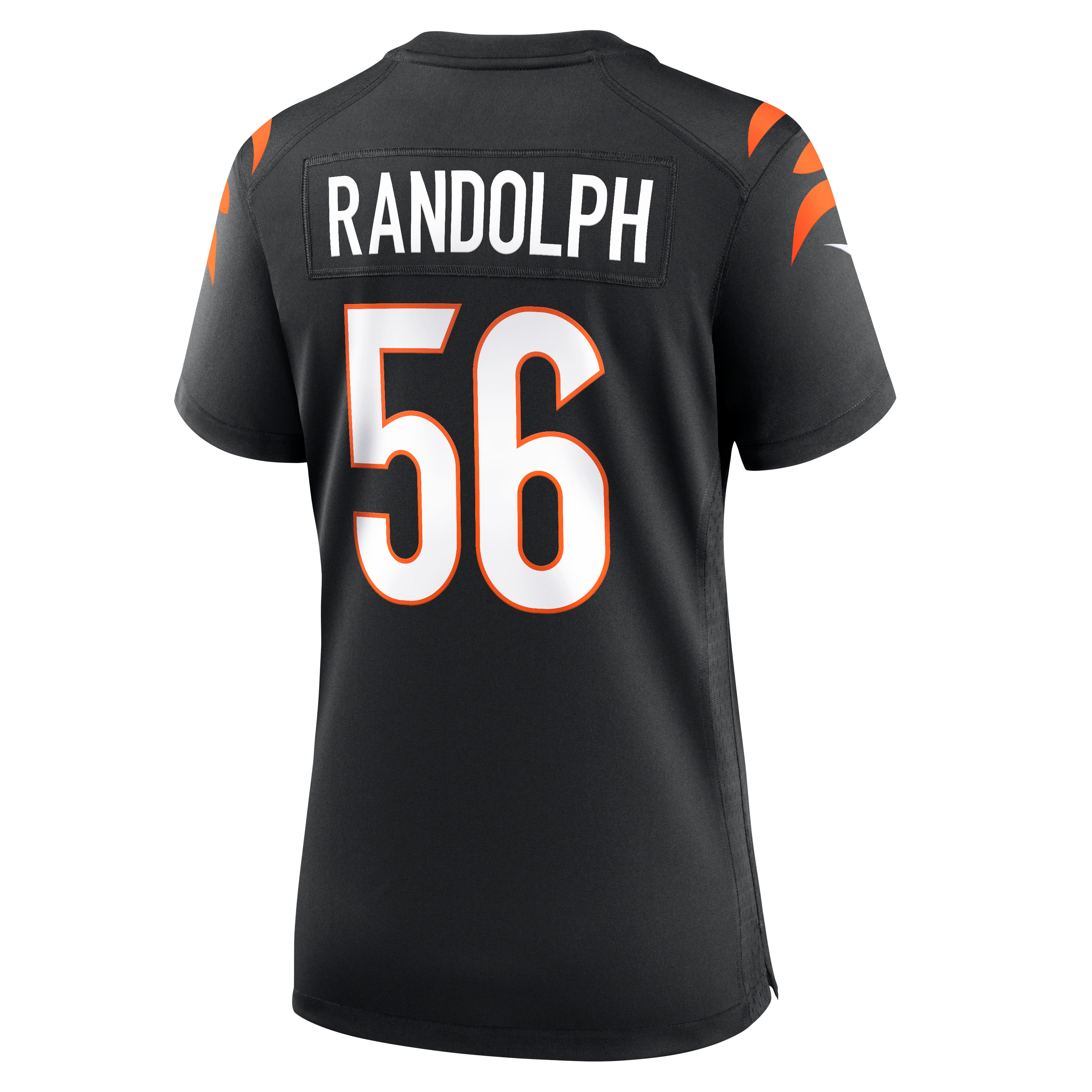 Maillot de match Nike Garmon Randolph noir pour femme, équipe des Bengals Cincinnati