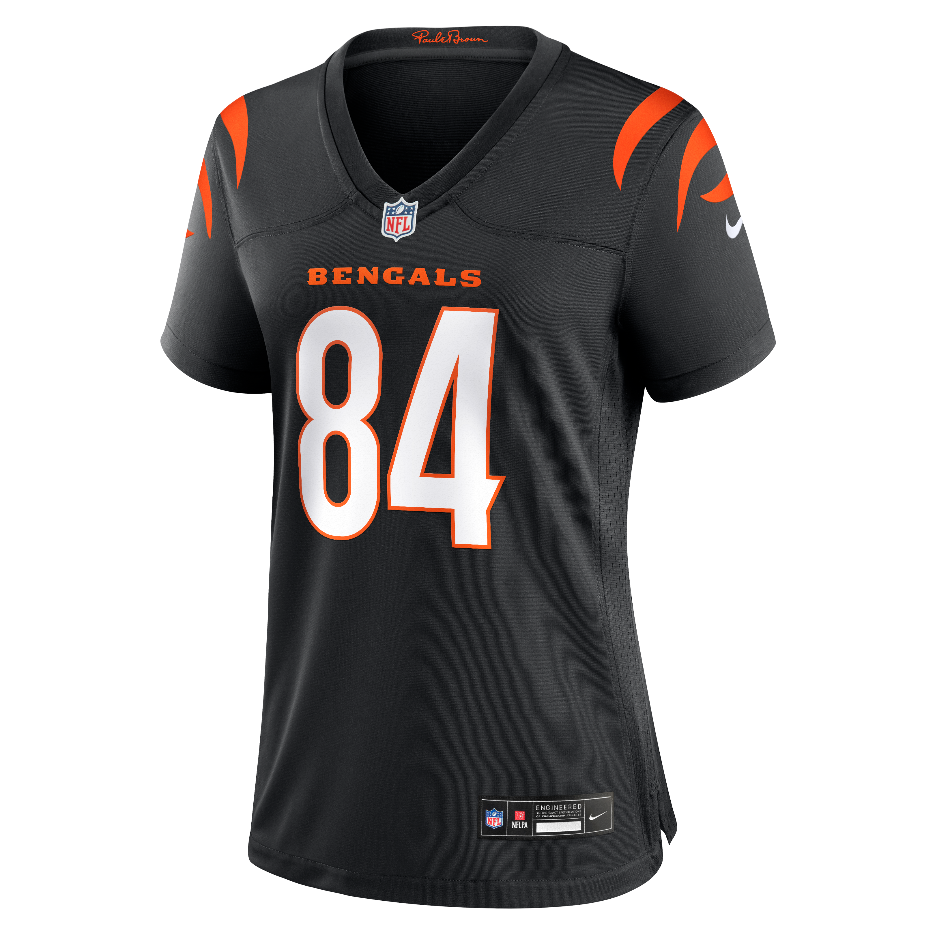 Maillot de match Nike Jack Endries noir pour femme, équipe des Bengals Cincinnati