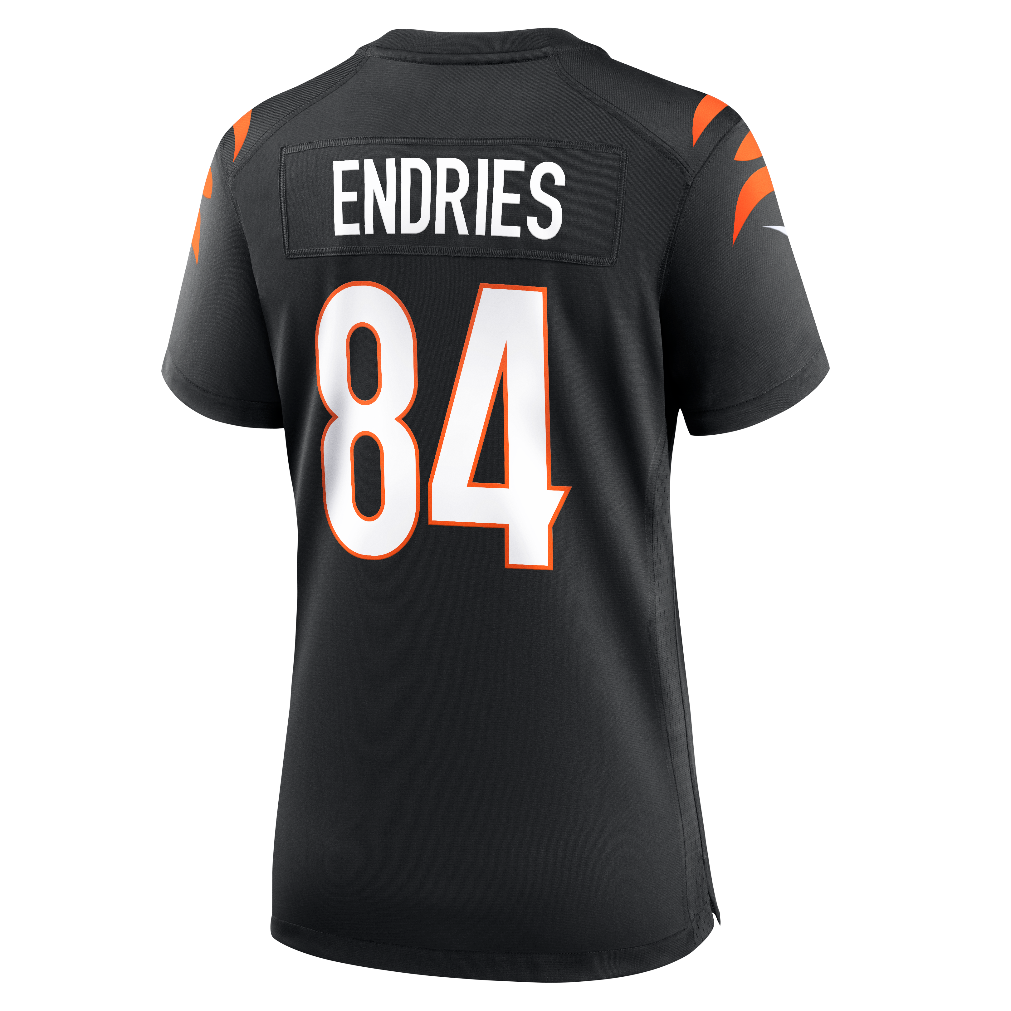 Maillot de match Nike Jack Endries noir pour femme, équipe des Bengals Cincinnati