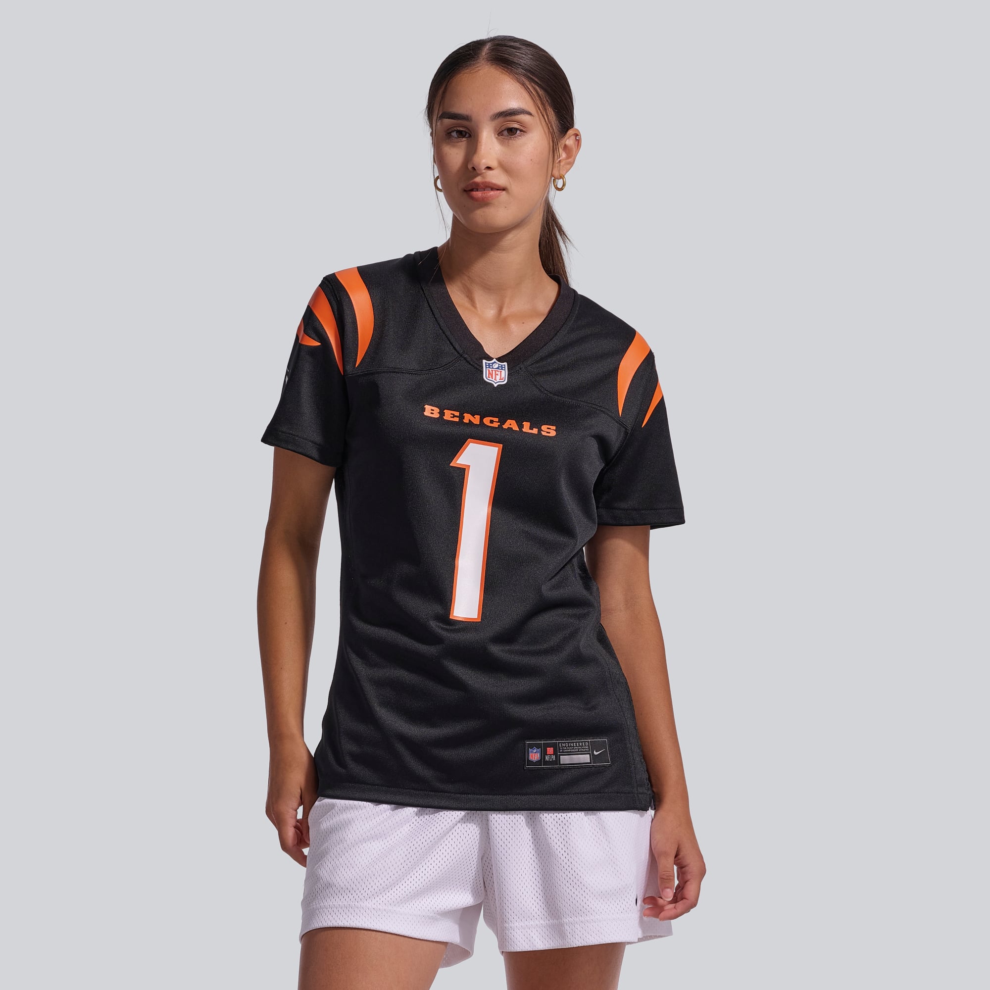 Maillot de match Nike Ja'Marr Chase pour femme, noir, Cincinnati Bengals