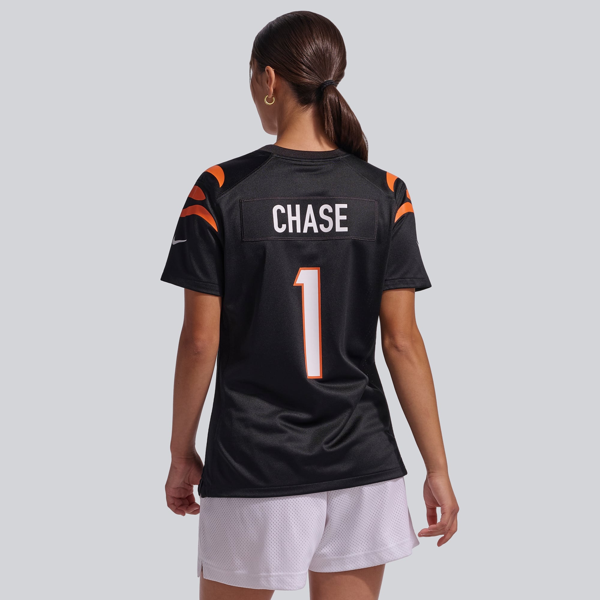 Maillot de match Nike Ja'Marr Chase pour femme, noir, Cincinnati Bengals