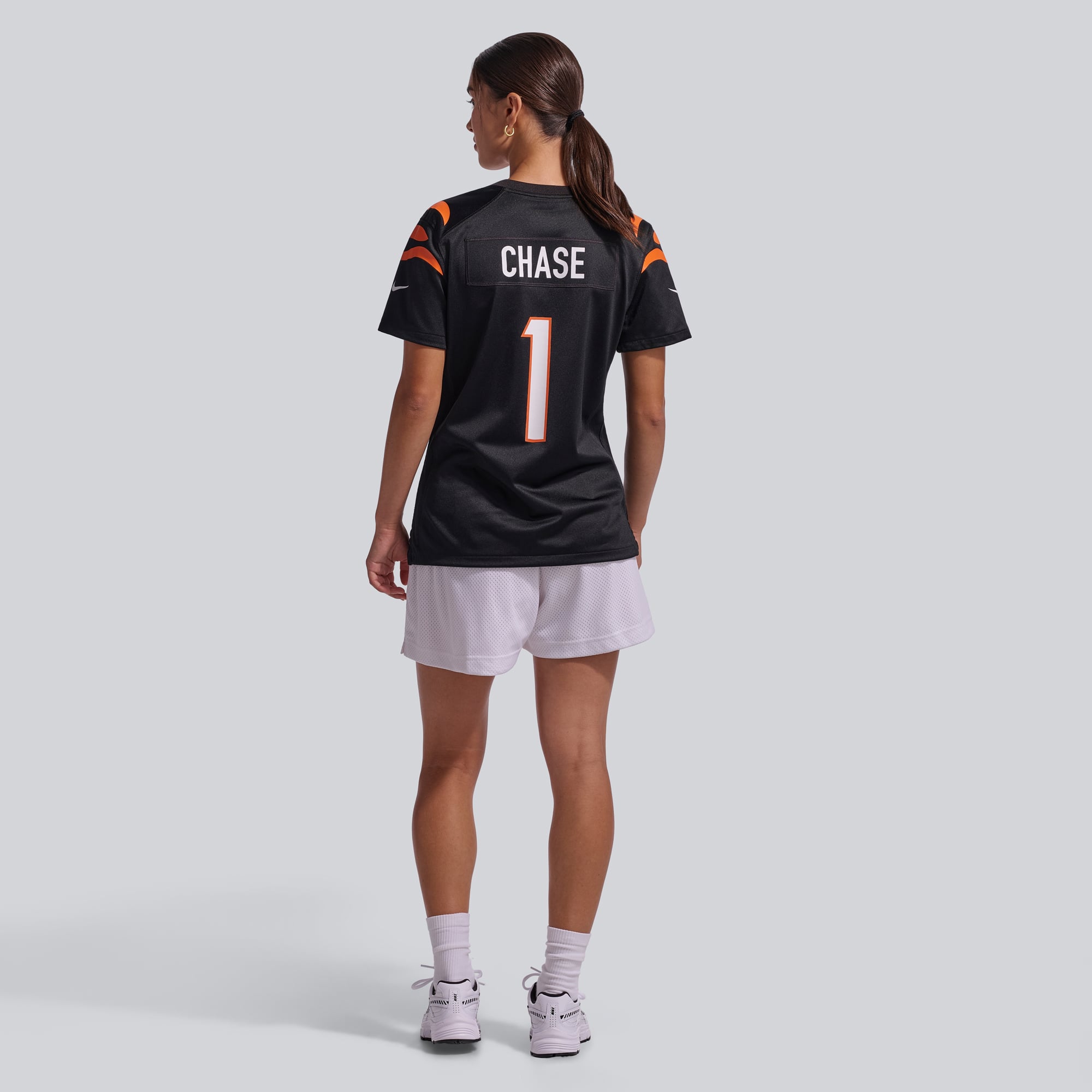 Maillot de match Nike Ja'Marr Chase pour femme, noir, Cincinnati Bengals