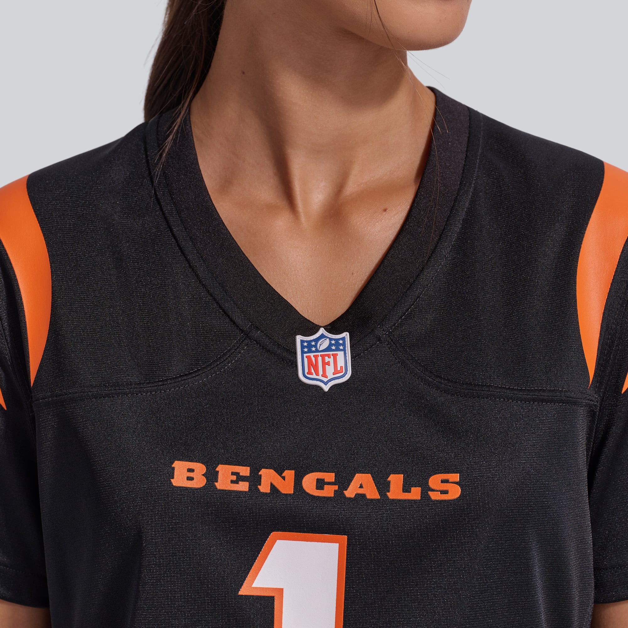 Maillot de match Nike Ja'Marr Chase pour femme, noir, Cincinnati Bengals