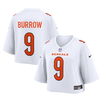 Joe Burrow Cincinnati Bengals Nike Women's Cropped Fashion Game Jersey - White