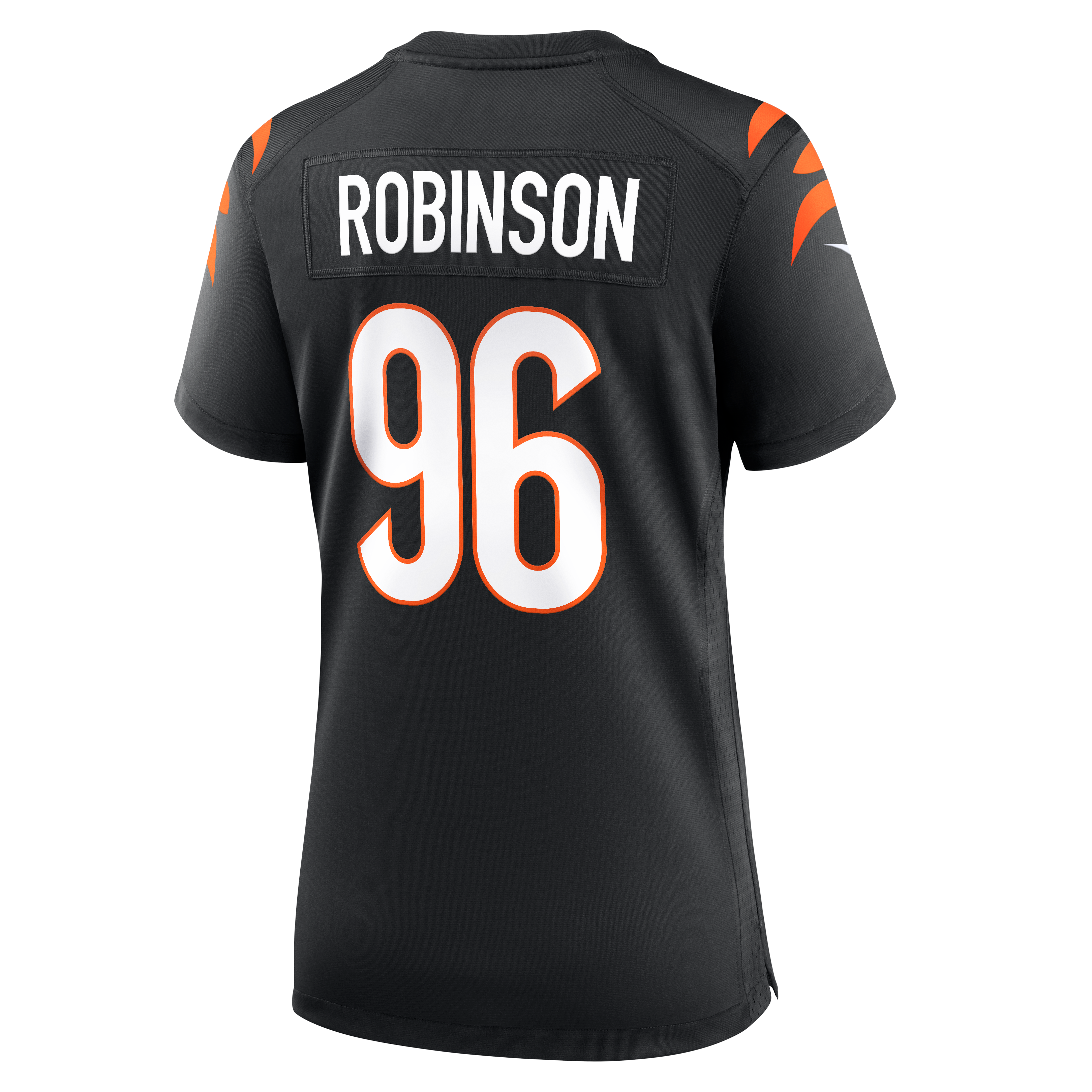 Maillot de match Nike Landon Robinson noir pour femme, équipe des Bengals Cincinnati