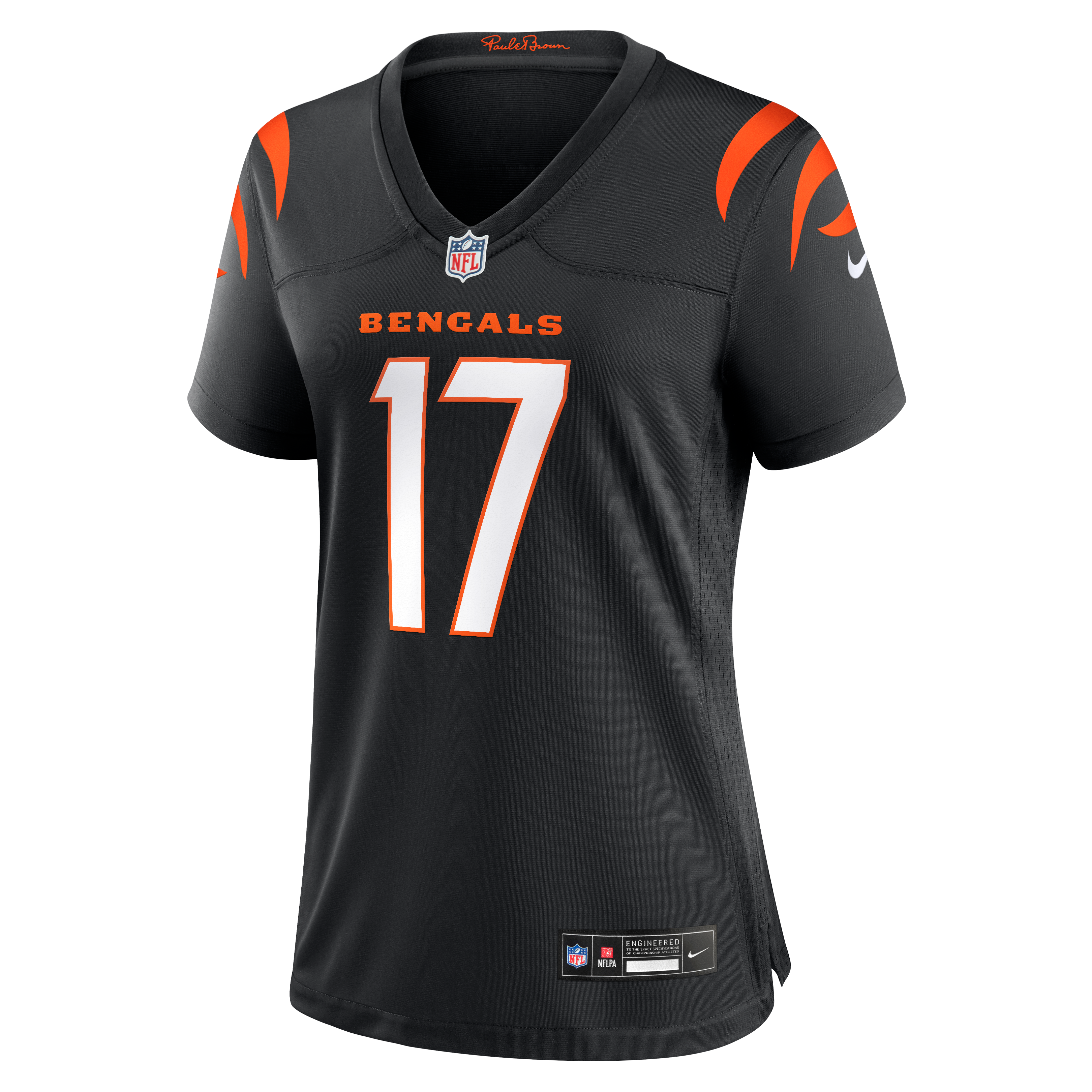 Maillot de match Nike Noah Thomas noir pour femme, équipe des Bengals Cincinnati