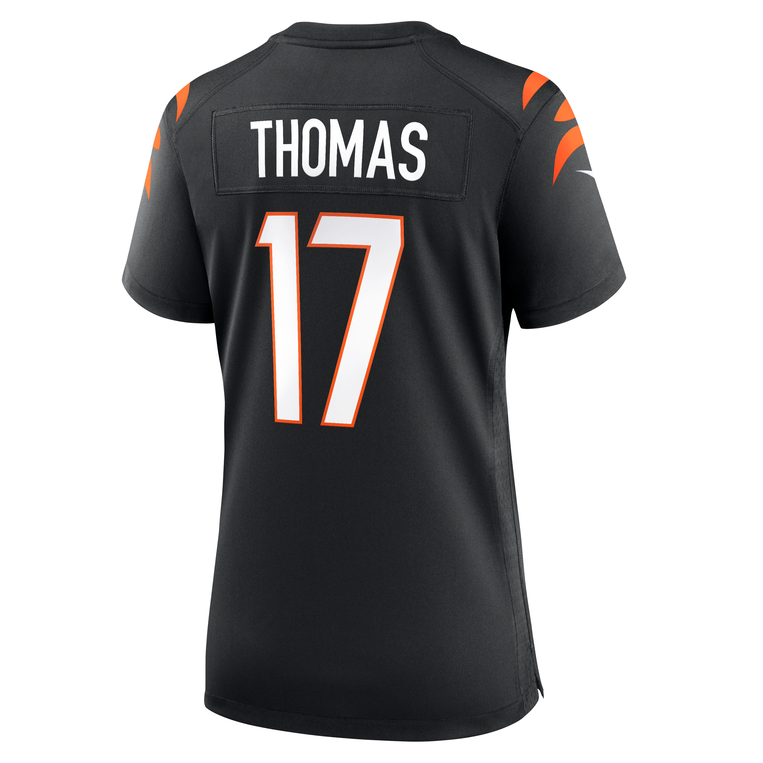 Maillot de match Nike Noah Thomas noir pour femme, équipe des Bengals Cincinnati