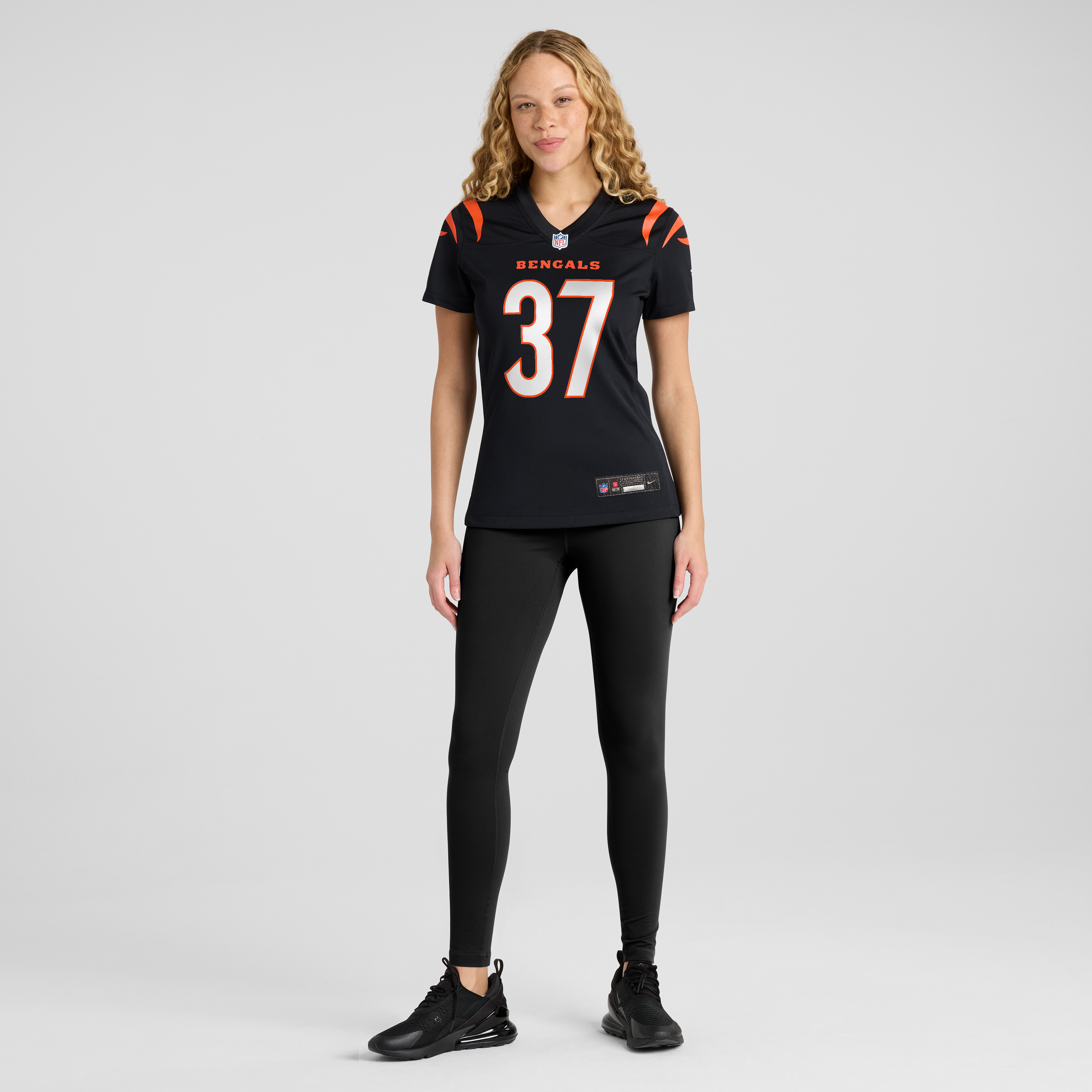 Women's Nike P.J. Jules Black Cincinnati Bengals Team Game Jersey