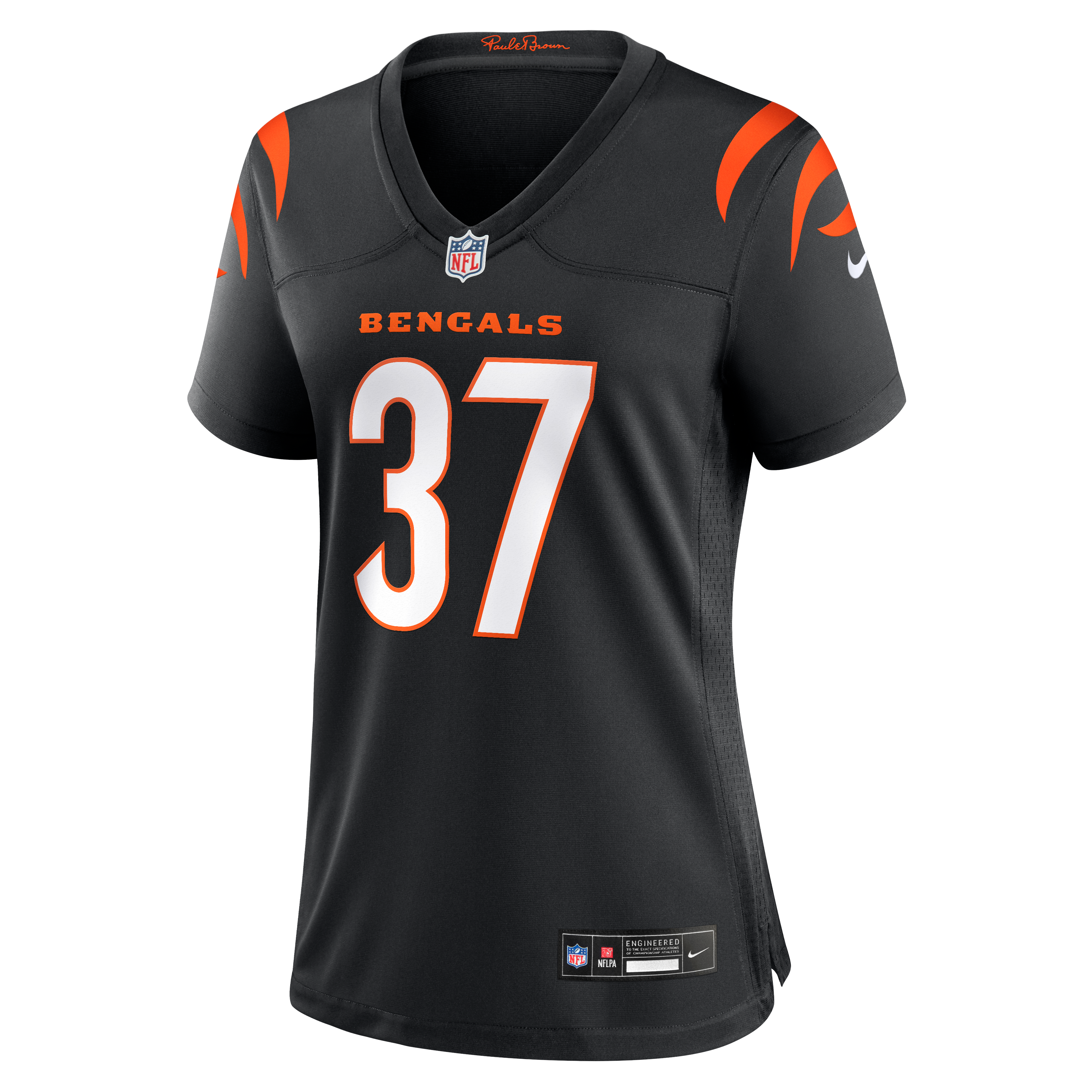 Women's Nike P.J. Jules Black Cincinnati Bengals Team Game Jersey