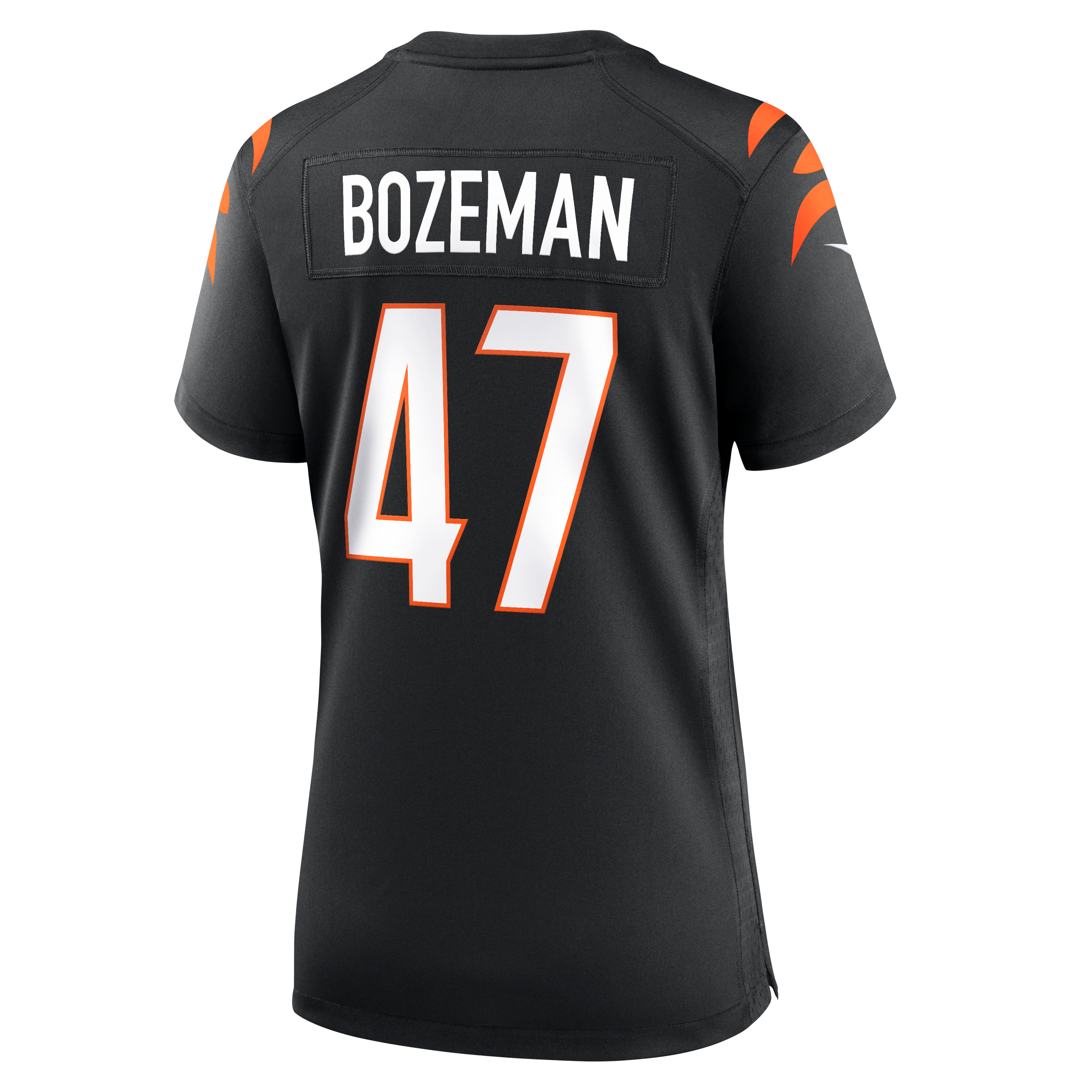 Maillot de match Nike Swayze Bozeman noir pour femme, équipe des Bengals Cincinnati