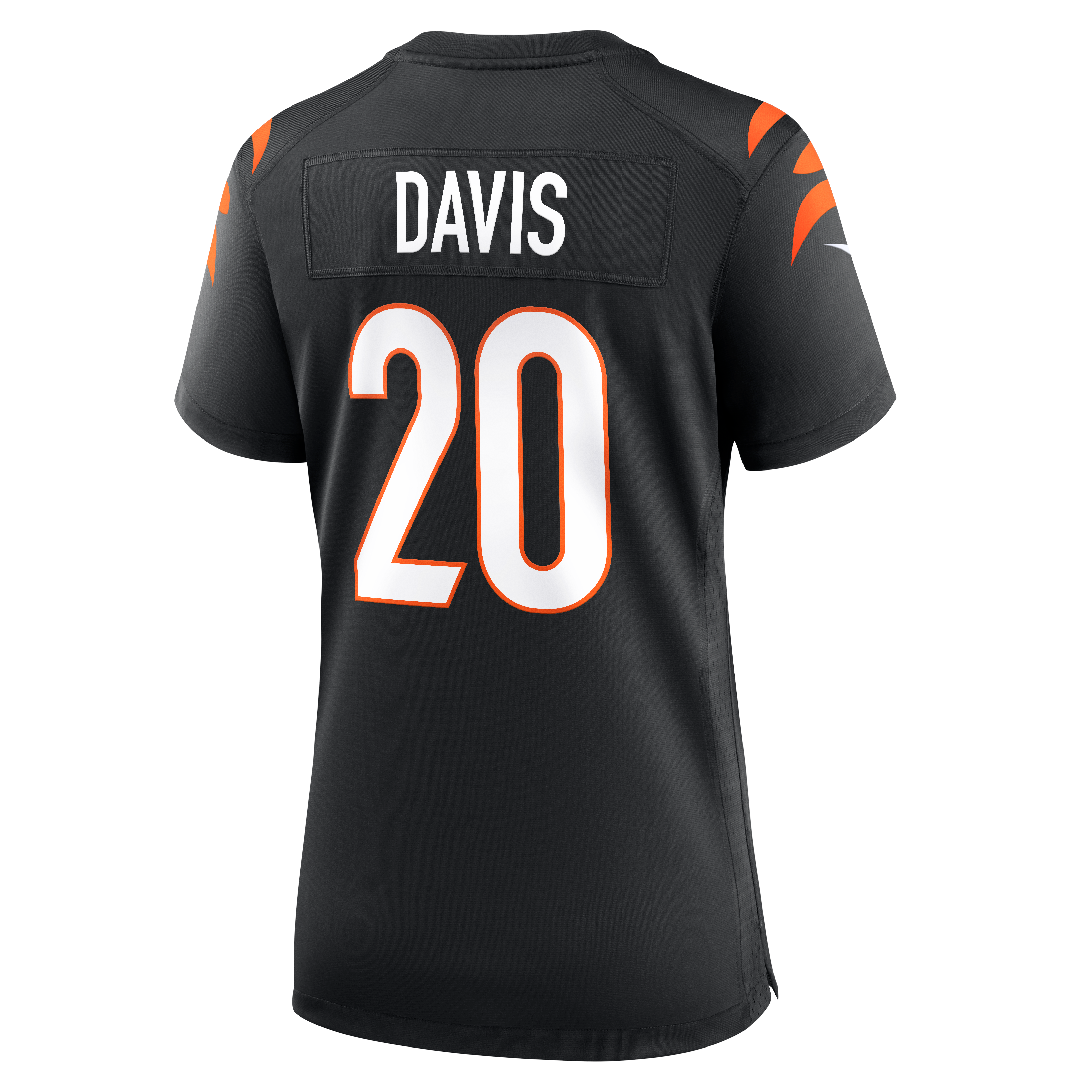 Maillot de match Nike Tacario Davis noir pour femme, équipe des Bengals Cincinnati