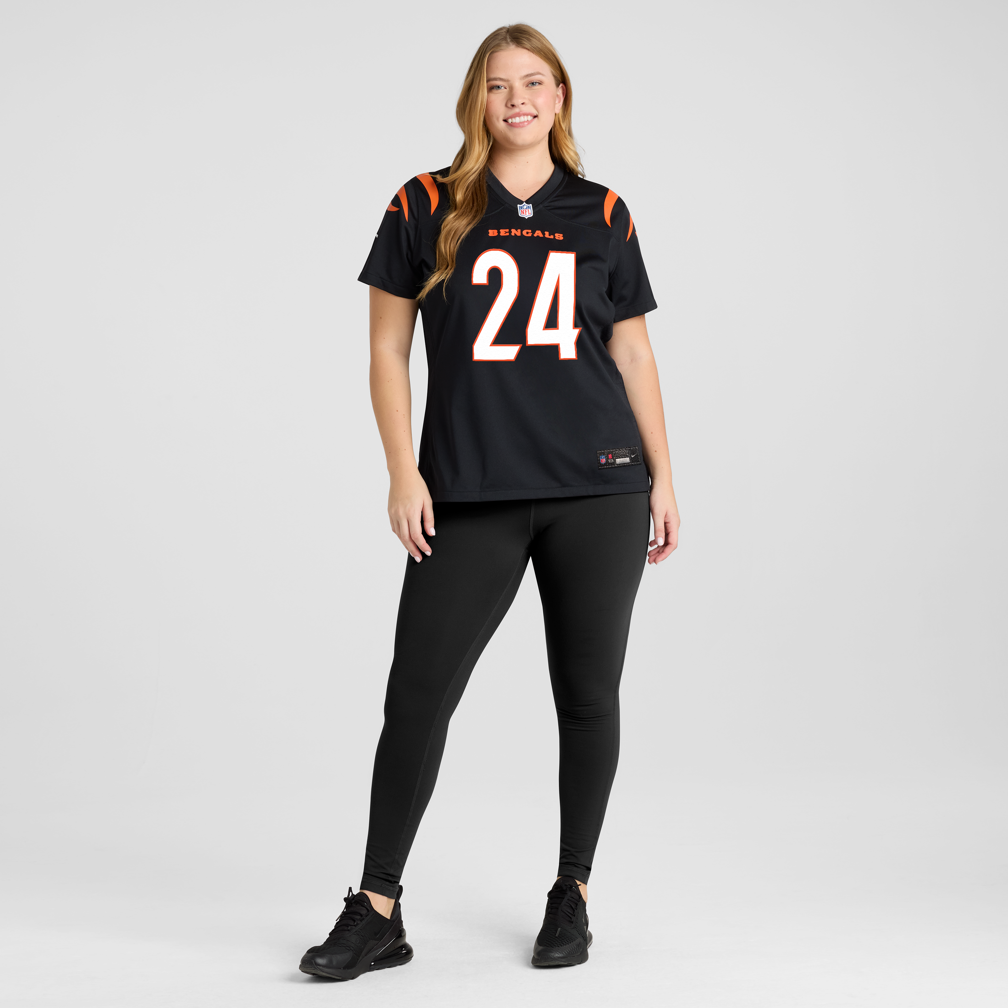Women's Nike Trikweze Bridges Black Cincinnati Bengals Team Game Jersey