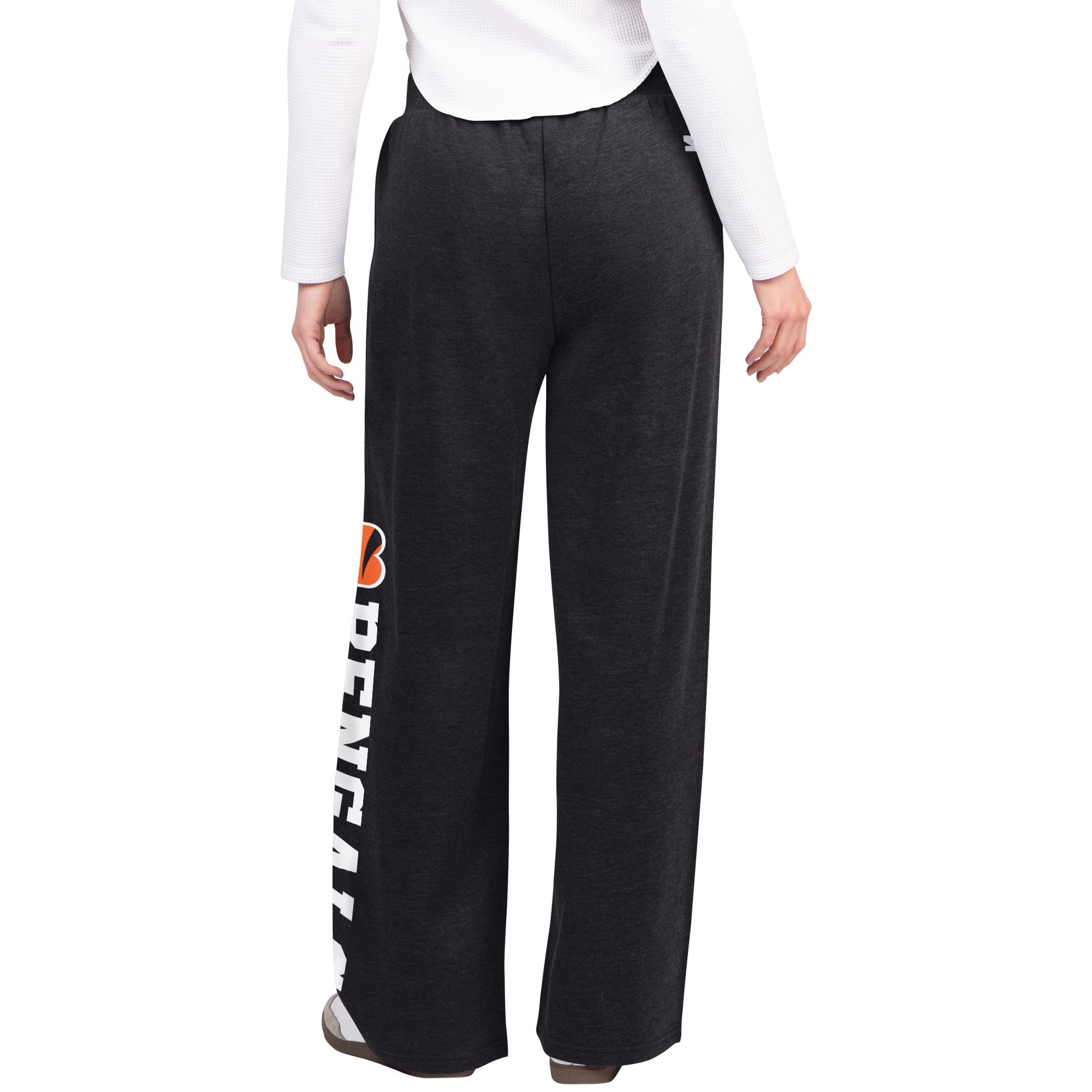 Pantalon de survêtement large noir Starter pour femmes, modèle Cincinnati Bengals Field