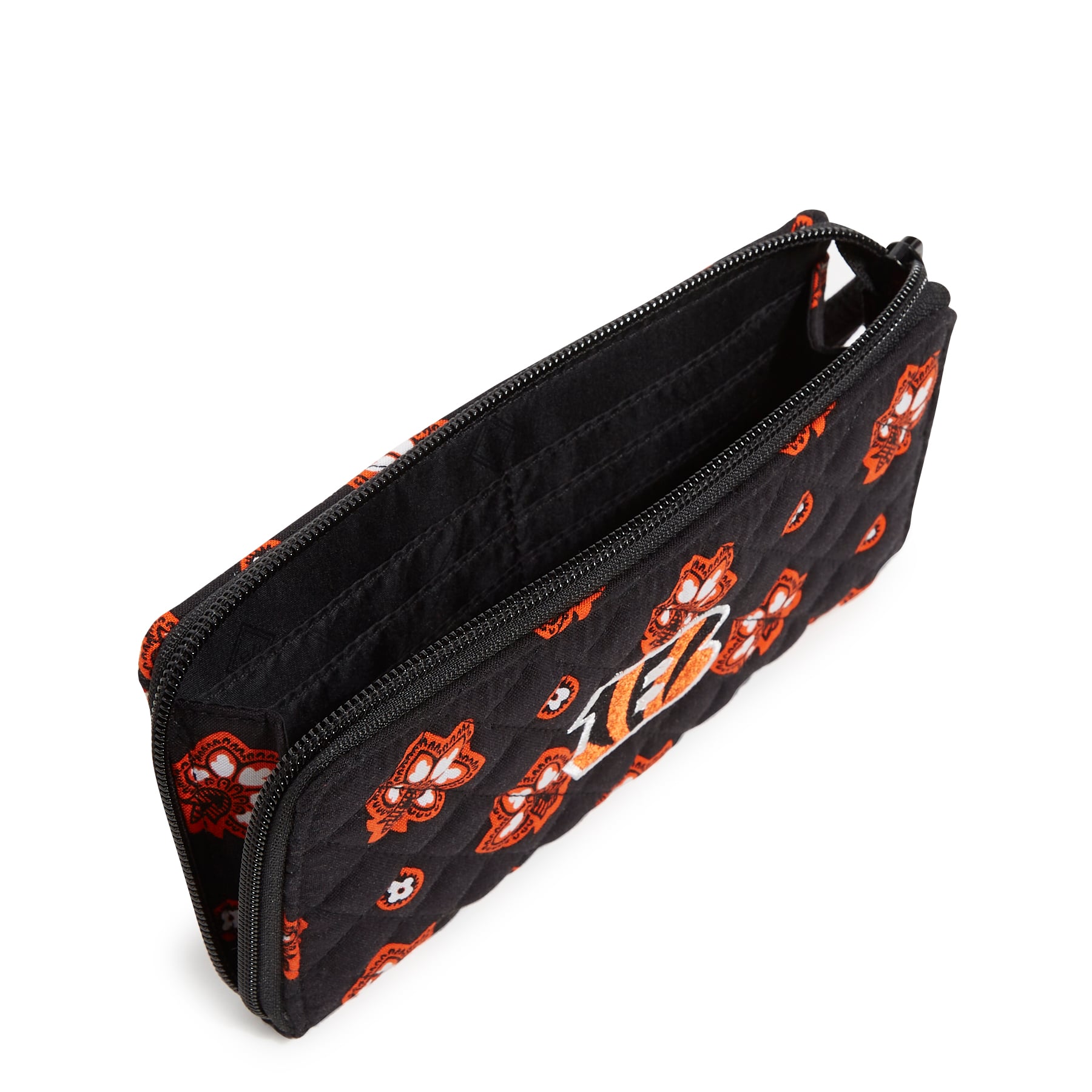 Pochette zippée avant RFID Vera Bradley Cincinnati Bengals pour femmes