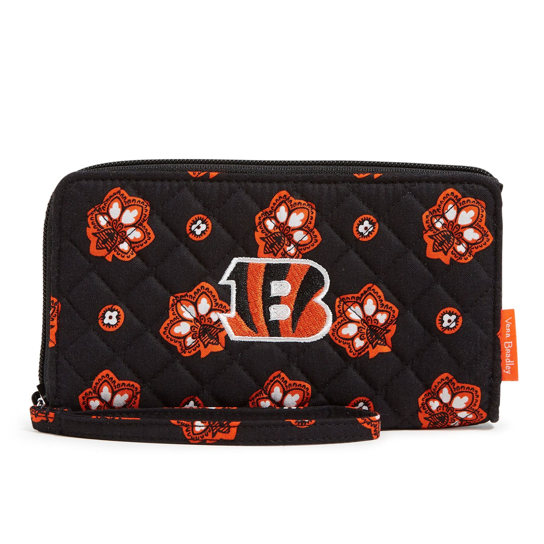 Pochette zippée avant RFID Vera Bradley Cincinnati Bengals pour femmes