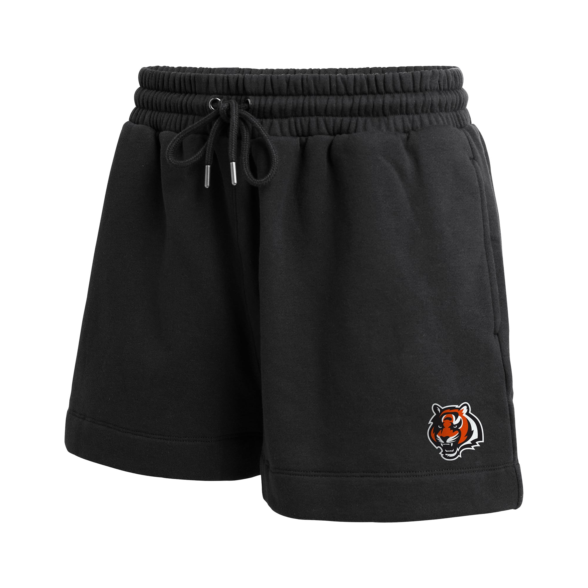 Women's WEAR by Erin Andrews Black Cincinnati Bengals Fleece V-Neck Lounge Set