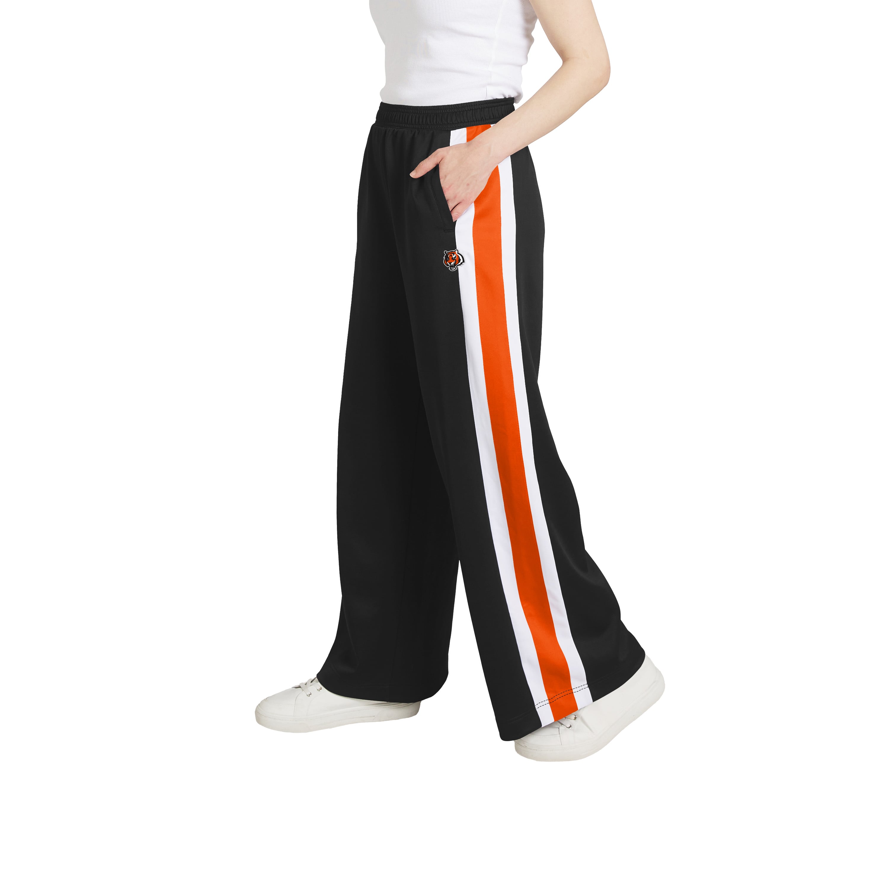 Pantalon de survêtement rayé Cincinnati Bengals la collection femme WEAR by Erin Andrews