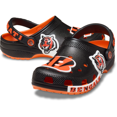  Cincinnati Bengals Crocs Youth Classic Clog - Black