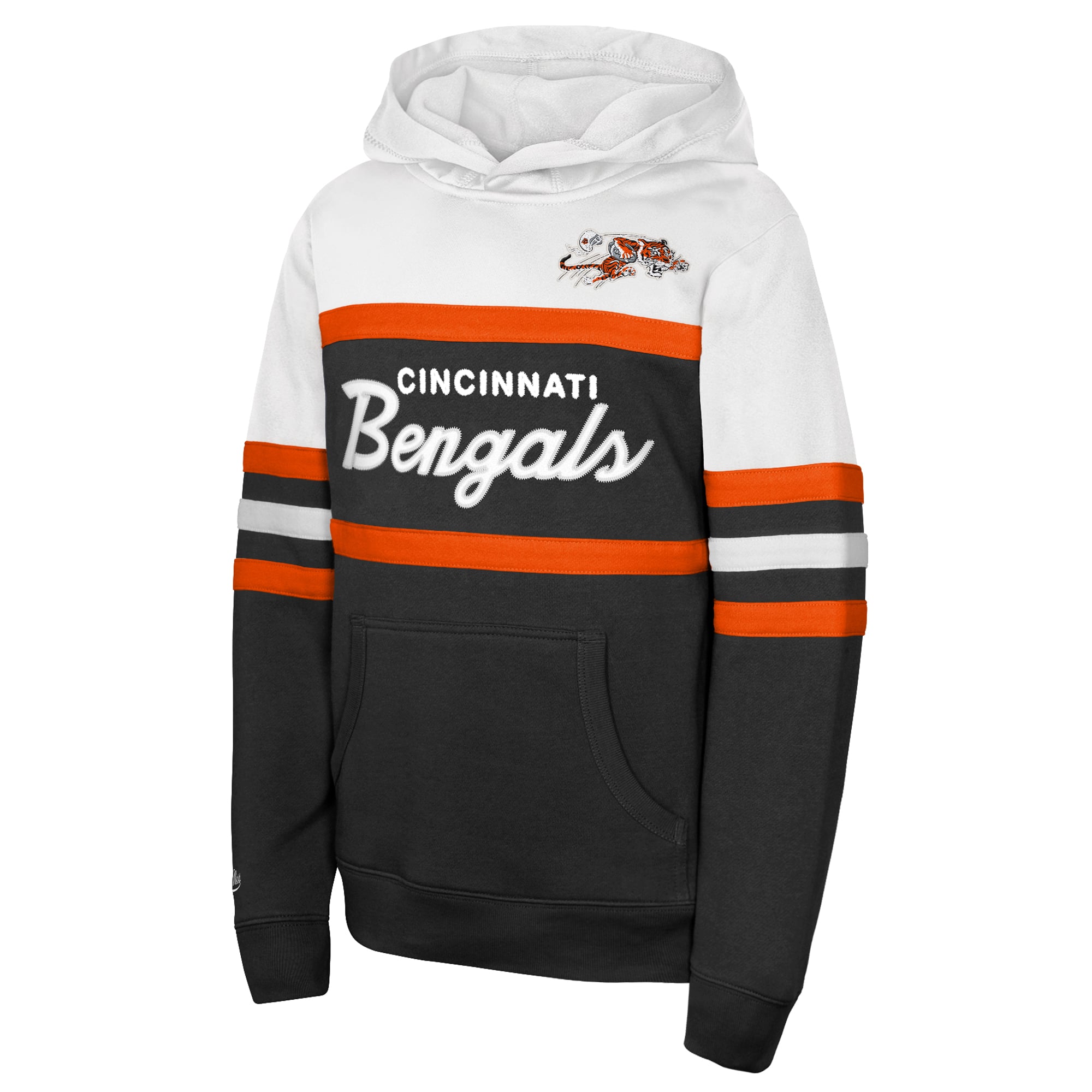 Youth Mitchell & Ness  Black Cincinnati Bengals Throwback Head Coach Hoodie