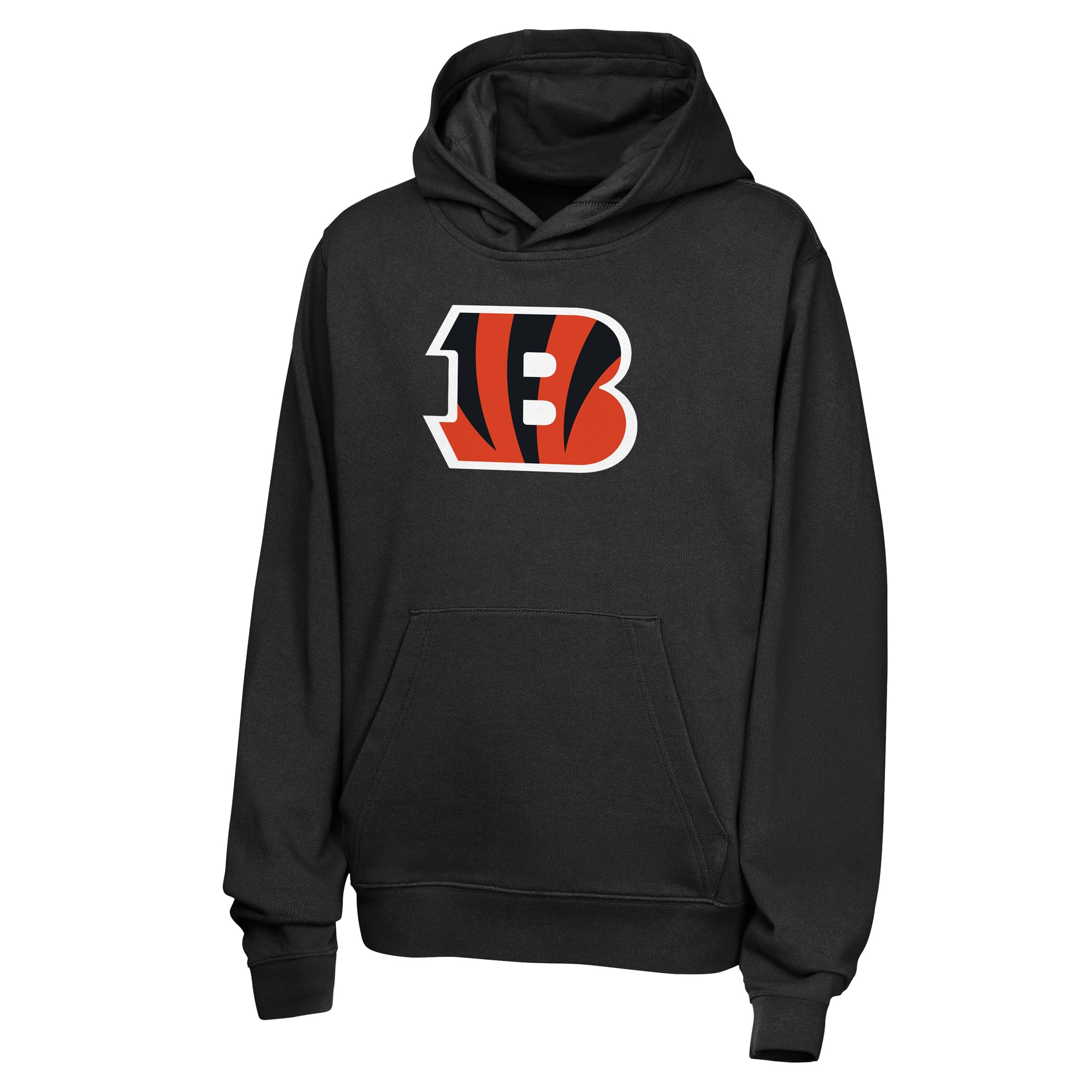 Sweat à capuche en polaire Nike Joe Burrow noir pour enfant, avec nom et numéro des Bengals de Cincinnati.