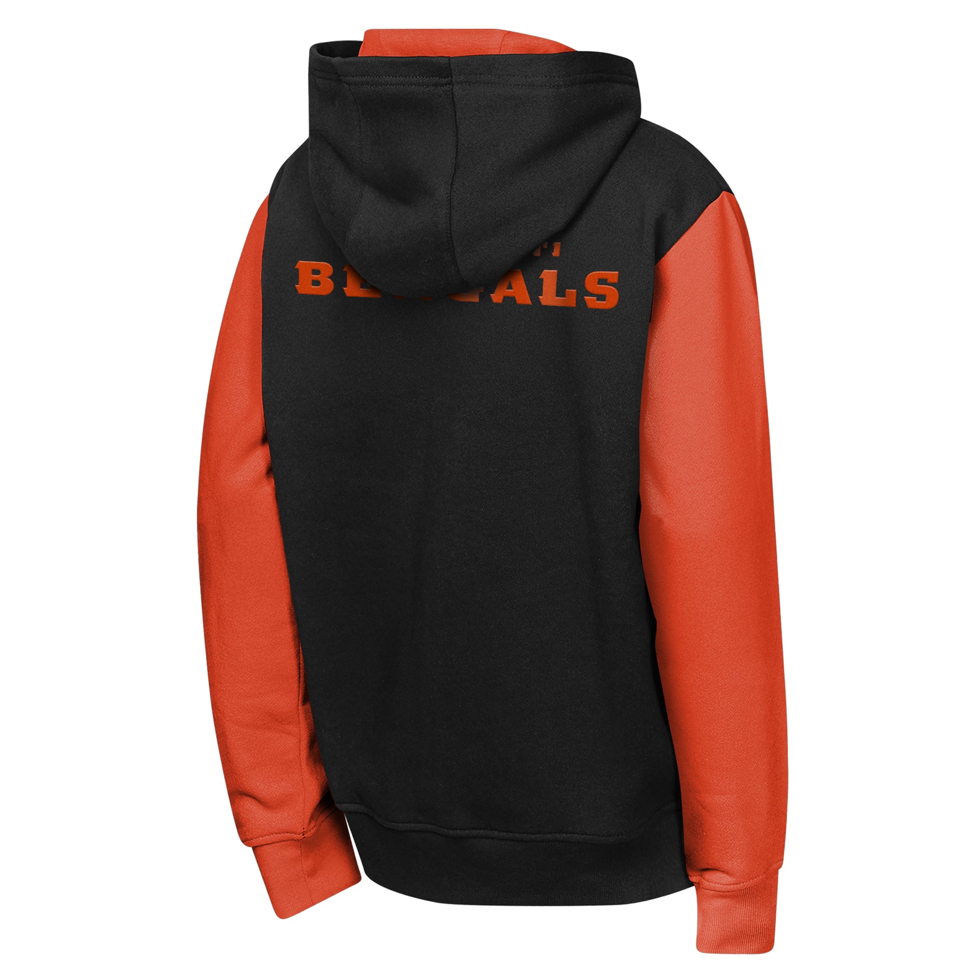Sweat à capuche zippé noir Youth Outerstuff Cincinnati Bengals Stadium Colorblock