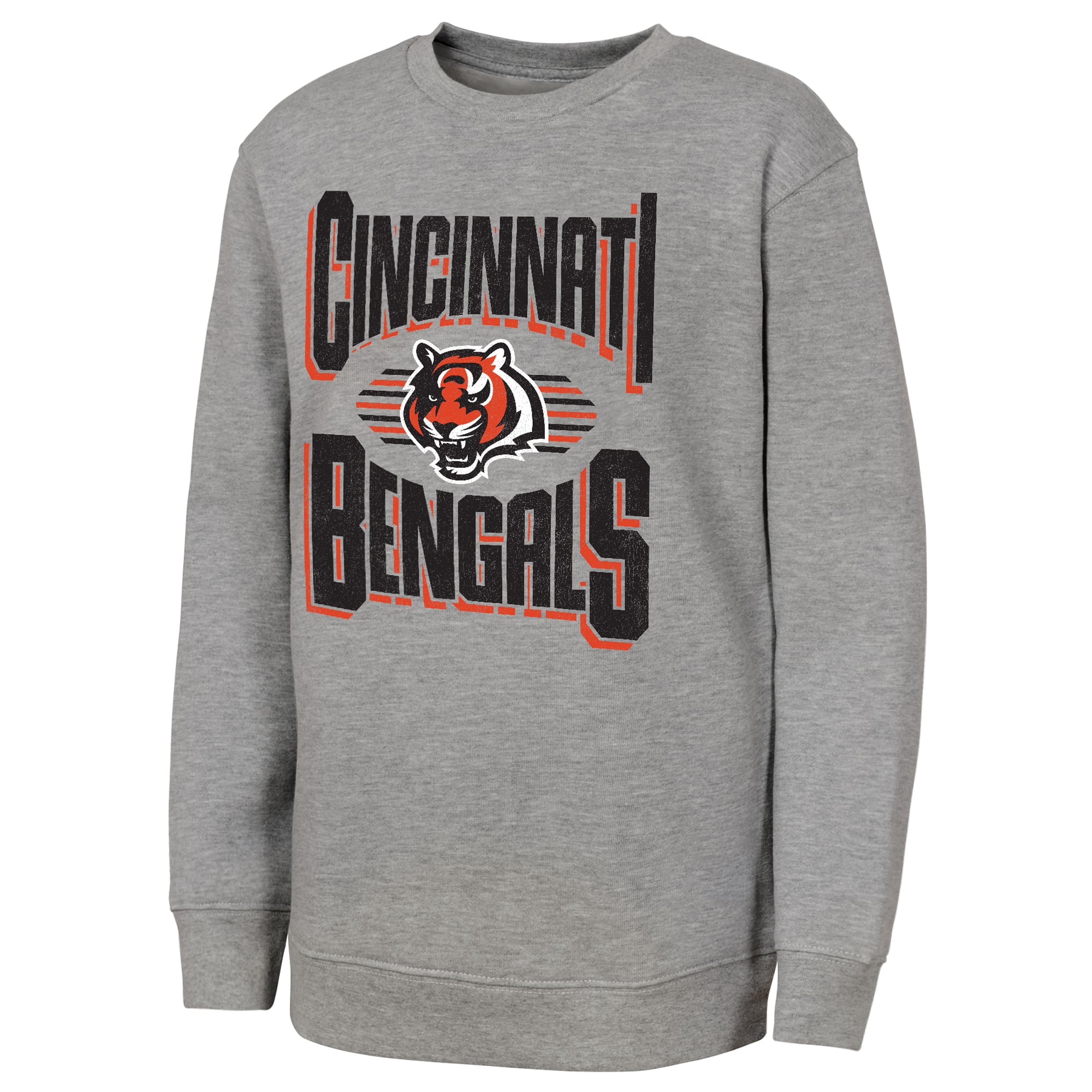 Sweat-shirt gris Jet Stream des Bengals de Cincinnati pour jeunes la marque Outerstuff