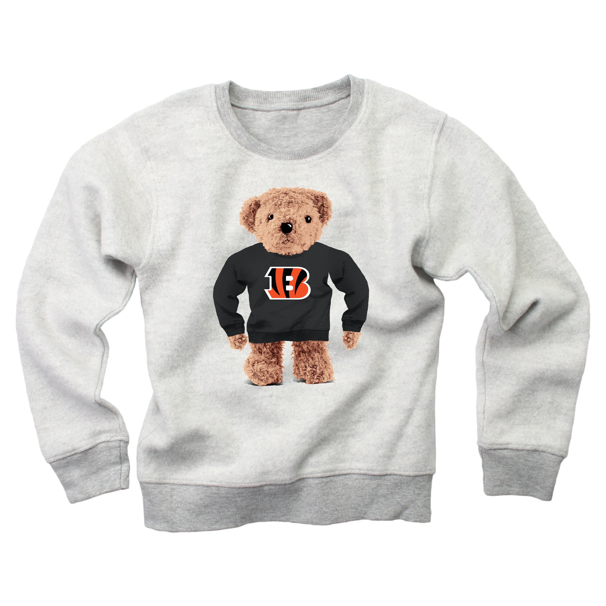 Sweat-shirt en polaire inversée Wes & Willy Gray des Bengals de Cincinnati pour enfants